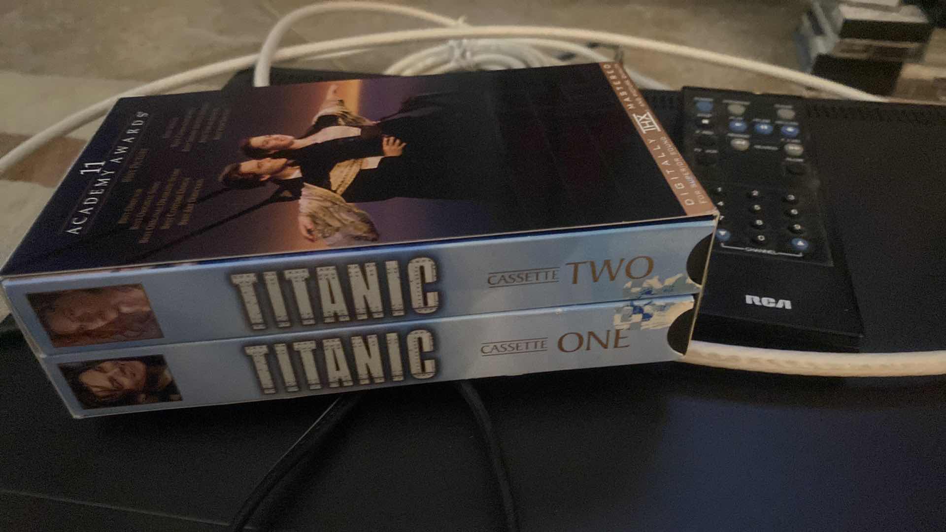 Photo 1 of RCA VHS PLAYER WITH REMOTE & TITANIC MOVIE