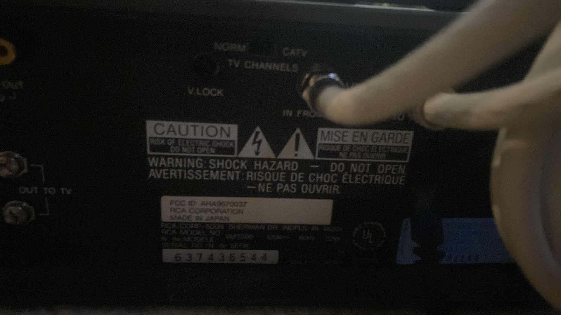 Photo 1 of RCA VHS PLAYER WITH REMOTE & TITANIC MOVIE