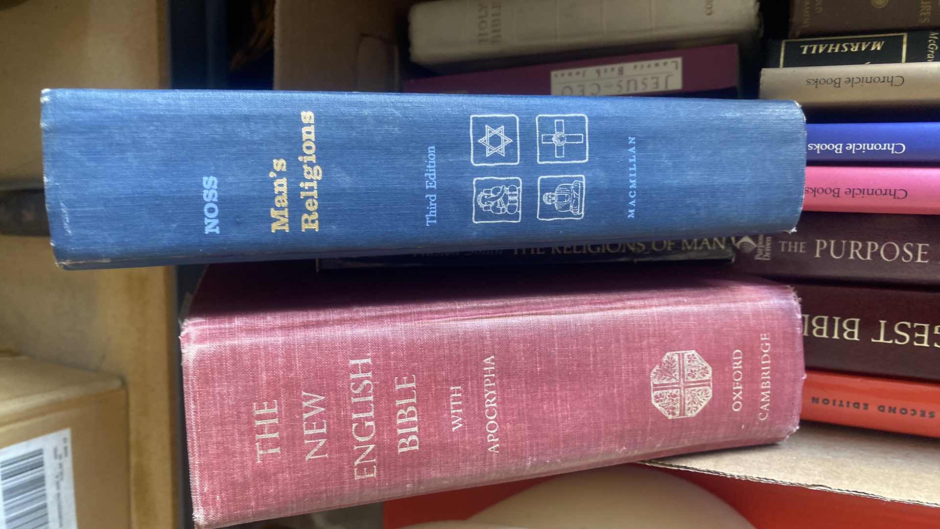 Photo 1 of BOX OF RELIGIOUS BOOKS