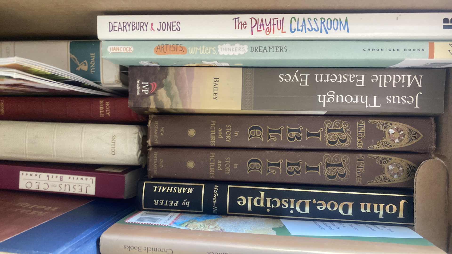 Photo 1 of BOX OF RELIGIOUS BOOKS