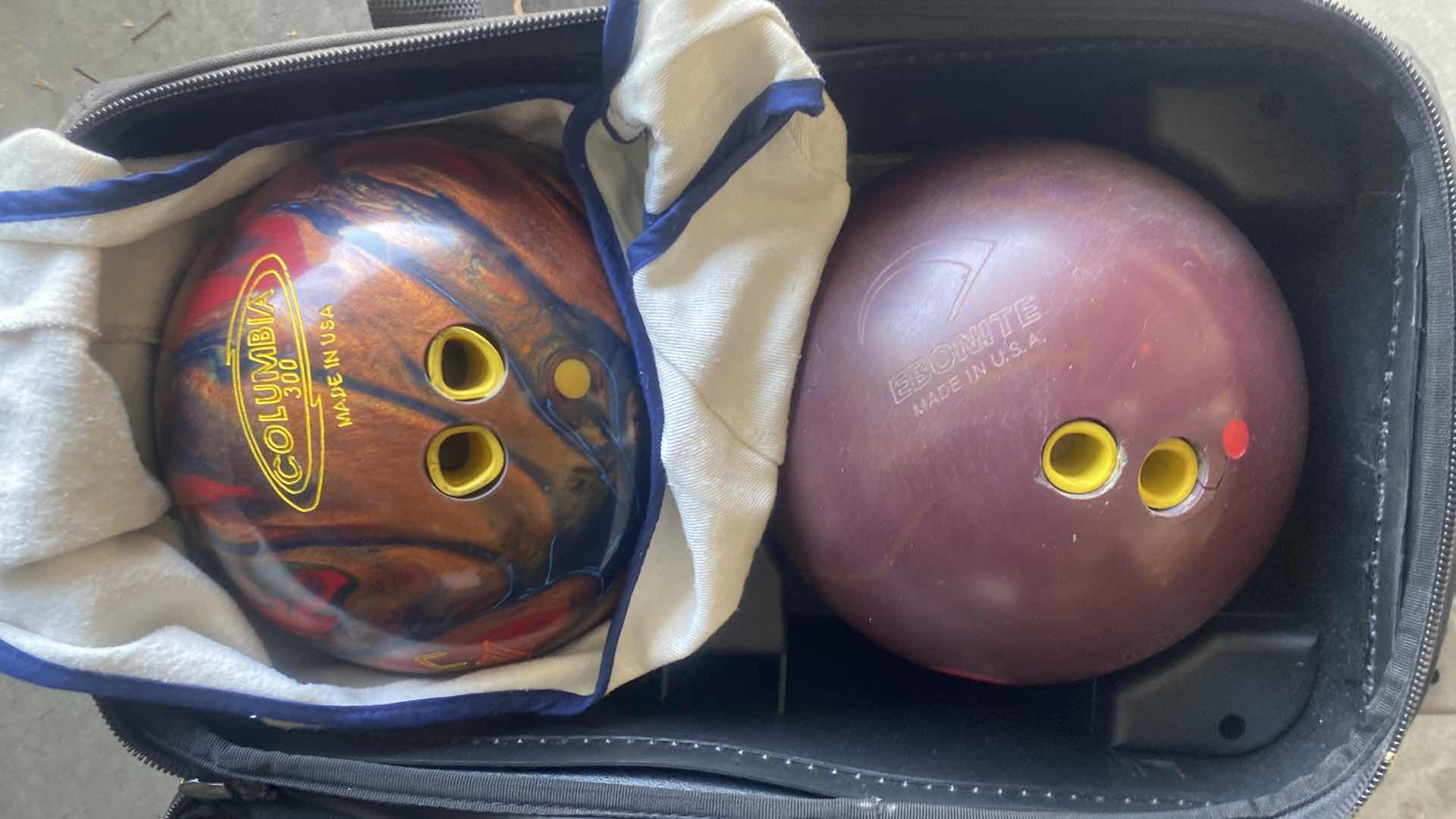 Photo 1 of 2 BOWLING BALLS  & MENS SHOES SIZE 10 WITH BAG