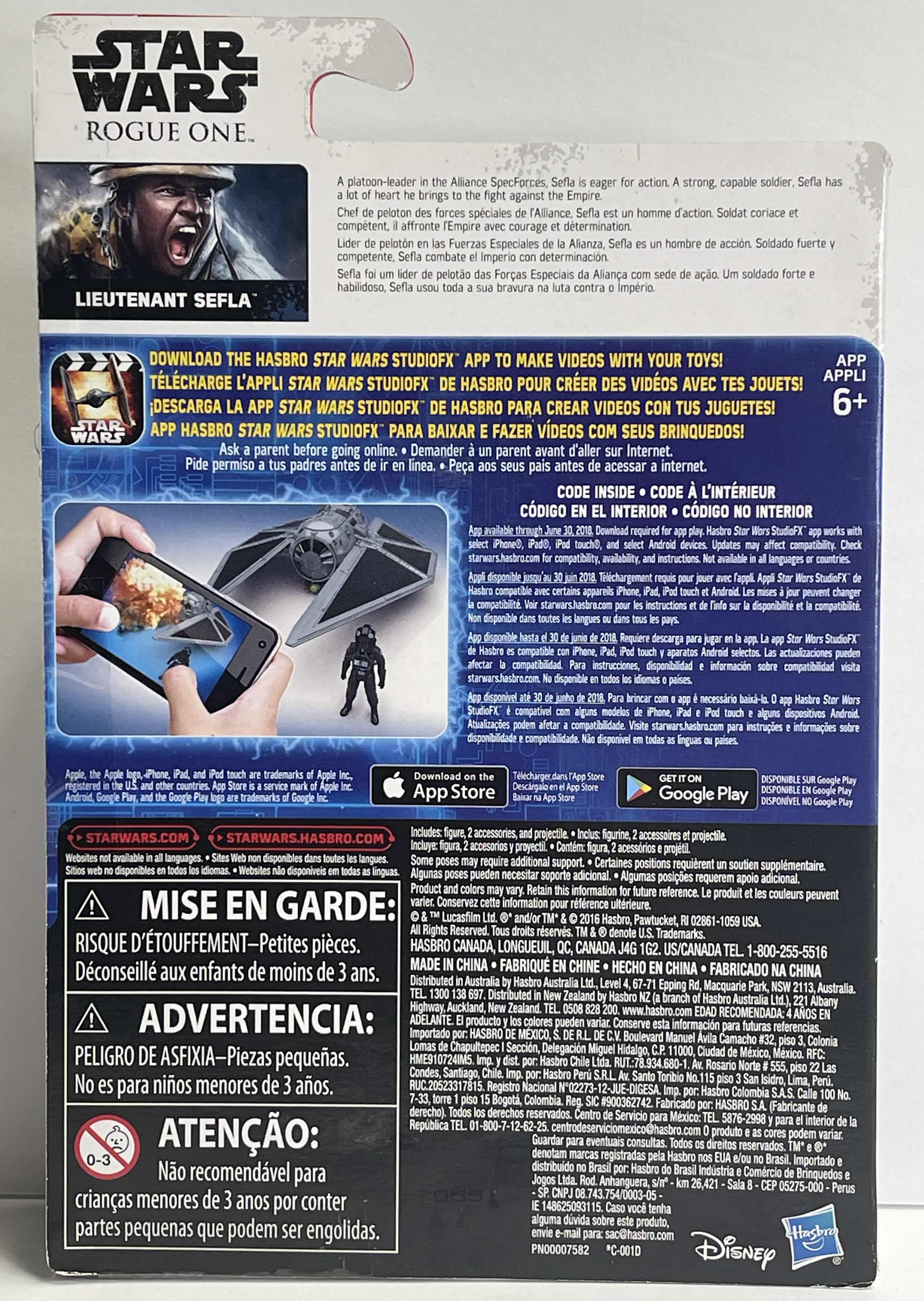 Photo 1 of NIB STAR WARS ROUGE ONE “LIEUTENANT SEFLA” - RETAIL PRICE $25.00