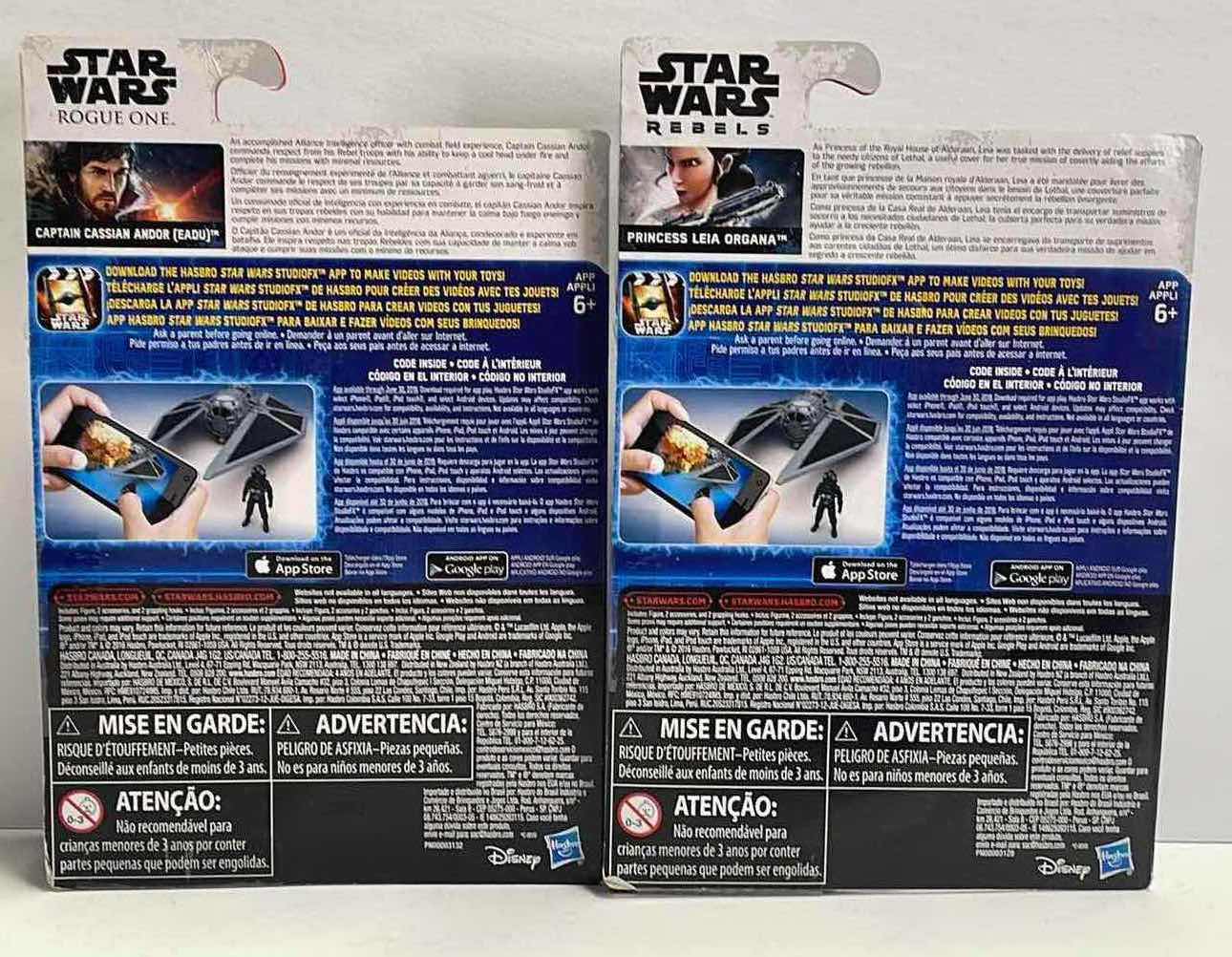 Photo 1 of NIB STAR WARS ROGUE ONE CAPTAIN CASSIAN ANDOR (EADU) & REBEL PRINCESS LEIA ORGANA - TOTAL RETAIL PRICE $23.99