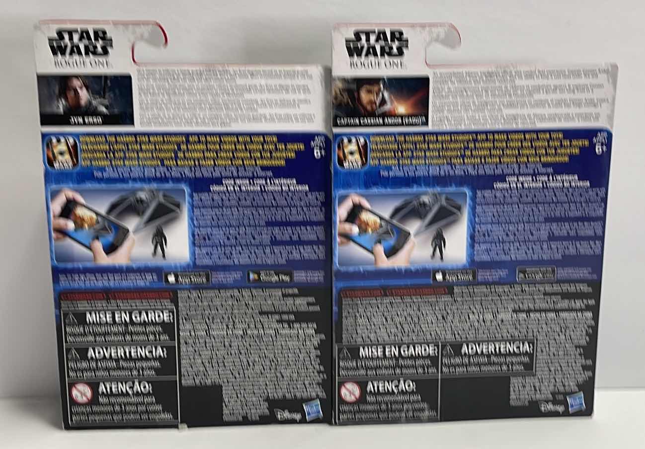 Photo 1 of NIB STAR WARS ROGUE ONE SERGEANT JYN ERSO & CAPTAIN CASSIAN ANDOR (EADU) - RETAIL PRICE $21.99