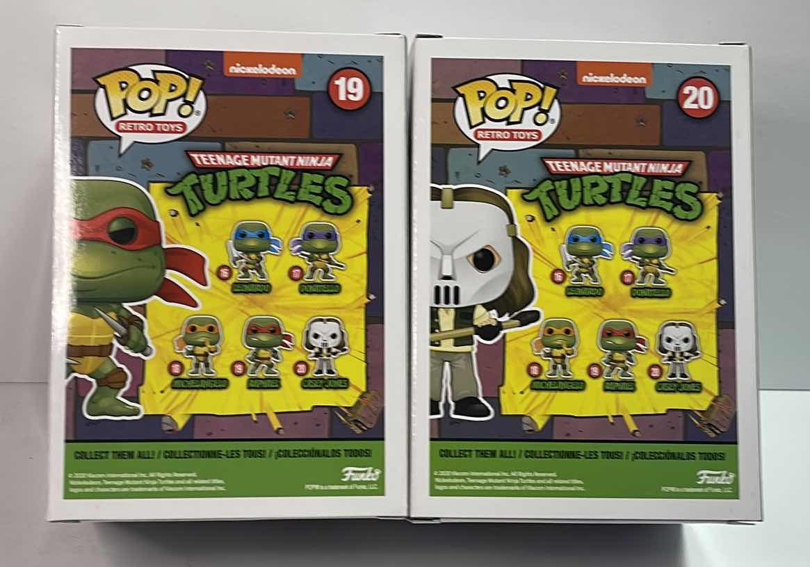 Photo 1 of NIB FUNKO POP MOVIE SERIES TEENAGE MUTANT NINJA TURTLES “ CASEY JONES & RAPHAEL” - RETAIL PRICE $29.99