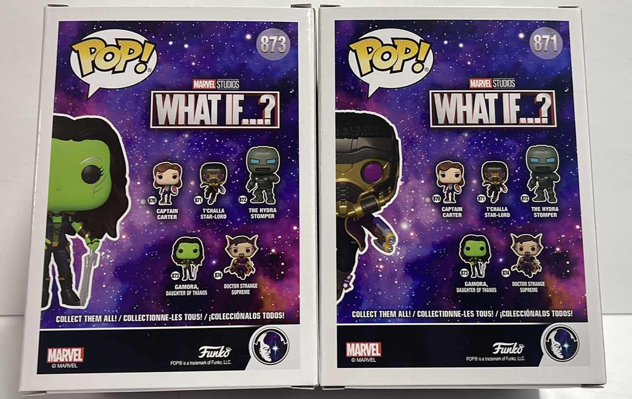 View 2 of NIB FUNKO POP WHAT IF ? SERIES “GAMORA & T'CHALLA STAR-LORD” - RETAIL PRICE $27.99