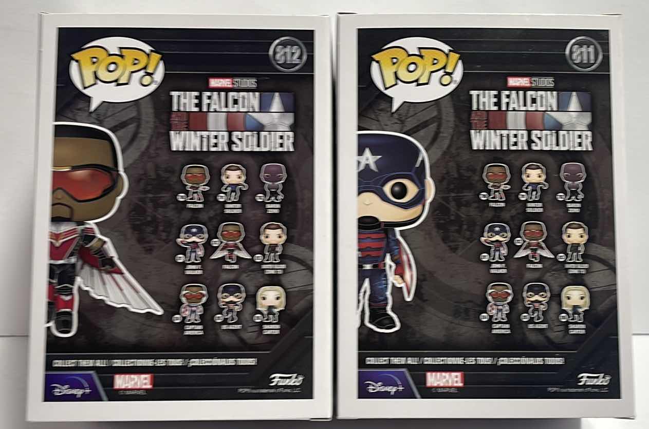 Photo 1 of NIB FUNKO POP MARVEL SERIES THE FALCON WINTER SOLDIER “FALCON &  JOHN F WALKER TOTAL RETAIL PRICE $26.99