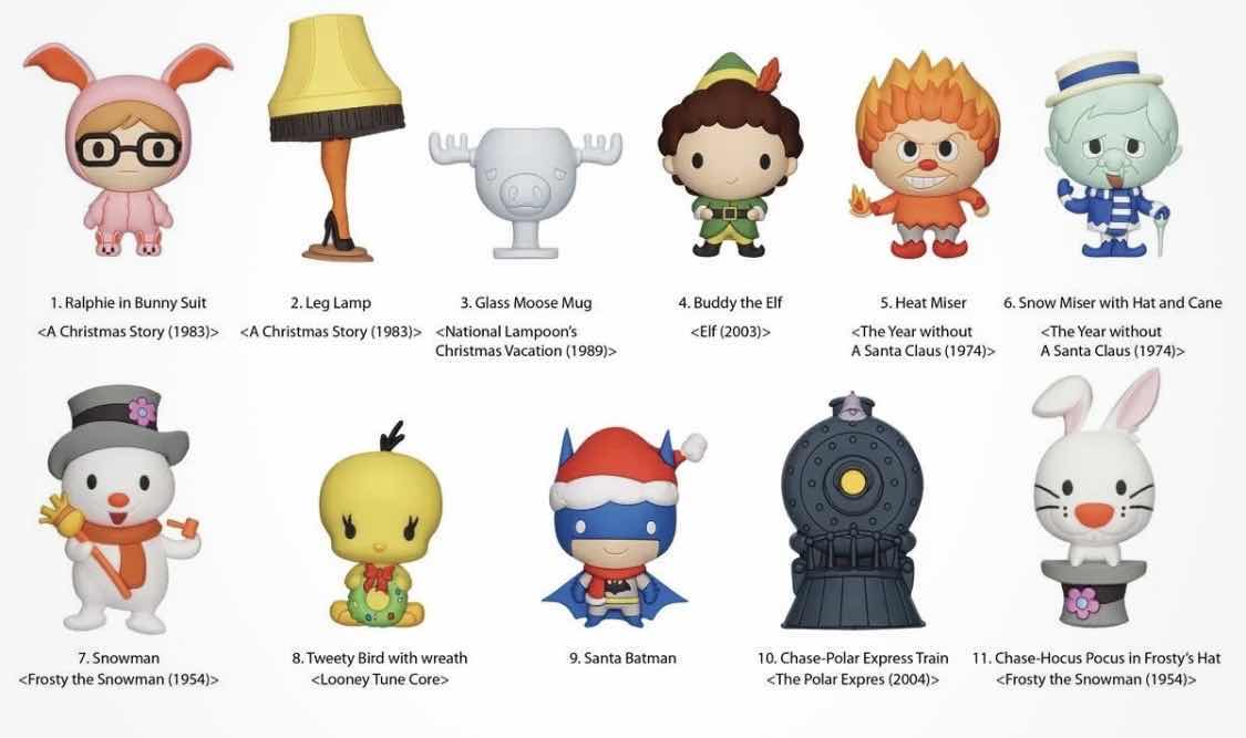 Photo 1 of NIB 3 WARNER BROTHERS HOLIDAY FIGURAL BAG CLIPS - TOTAL RETAIL PRICE $ 34.00