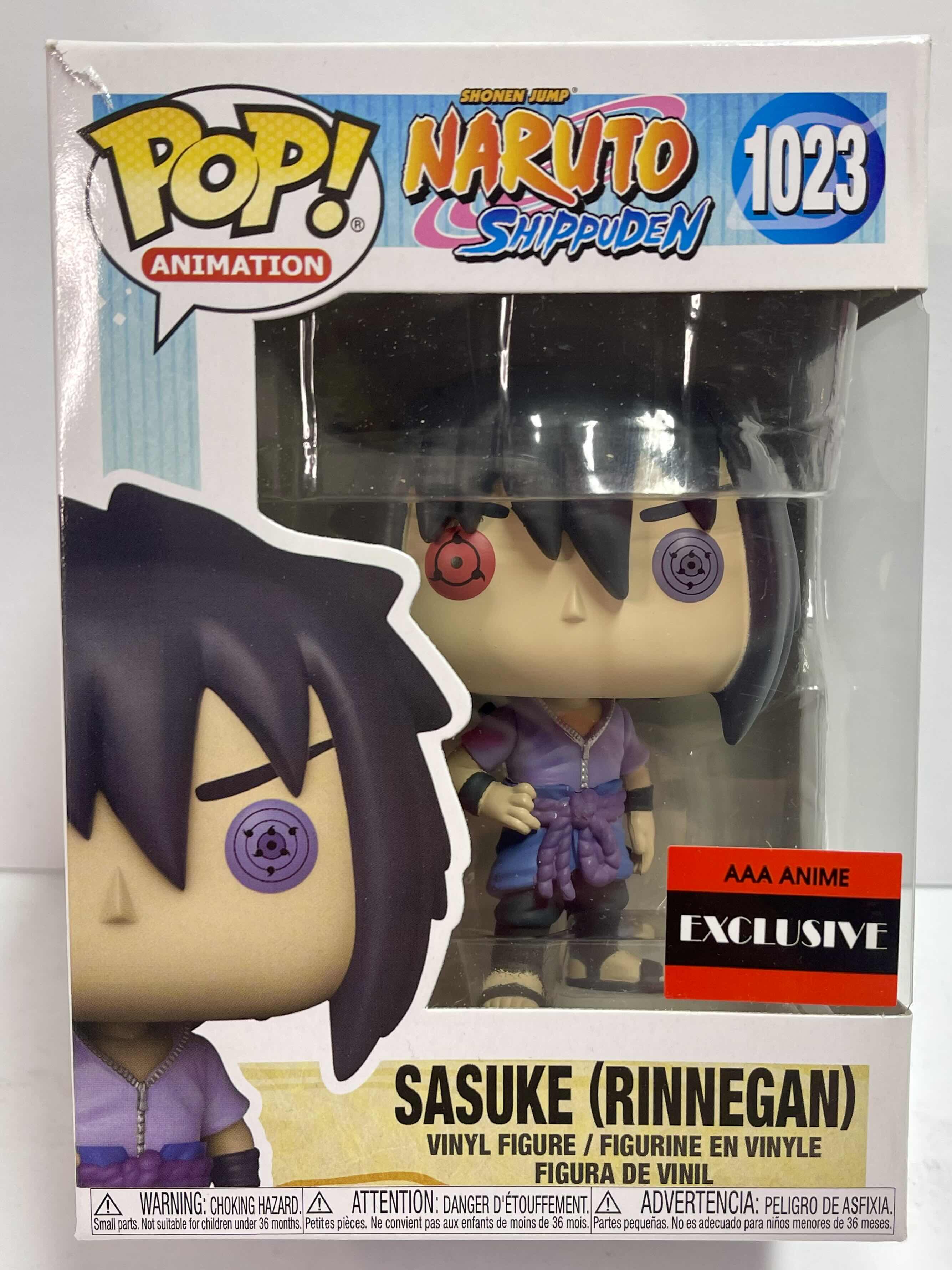 Photo 1 of NIB FUNKO POP ANIMATION SERIES NARUTO SHIPPUDEN AAA EXCLUSIVE “SASUKE RINNEGAN” - RETAIL PRICE $30.00