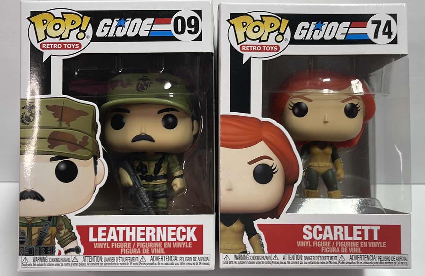 Photo 1 of NIB FUNKO POP RETRO TOYS SERIES GI.JOE "LEATHER NECK & SCARLETT" - RETAIL PRICE $28.00