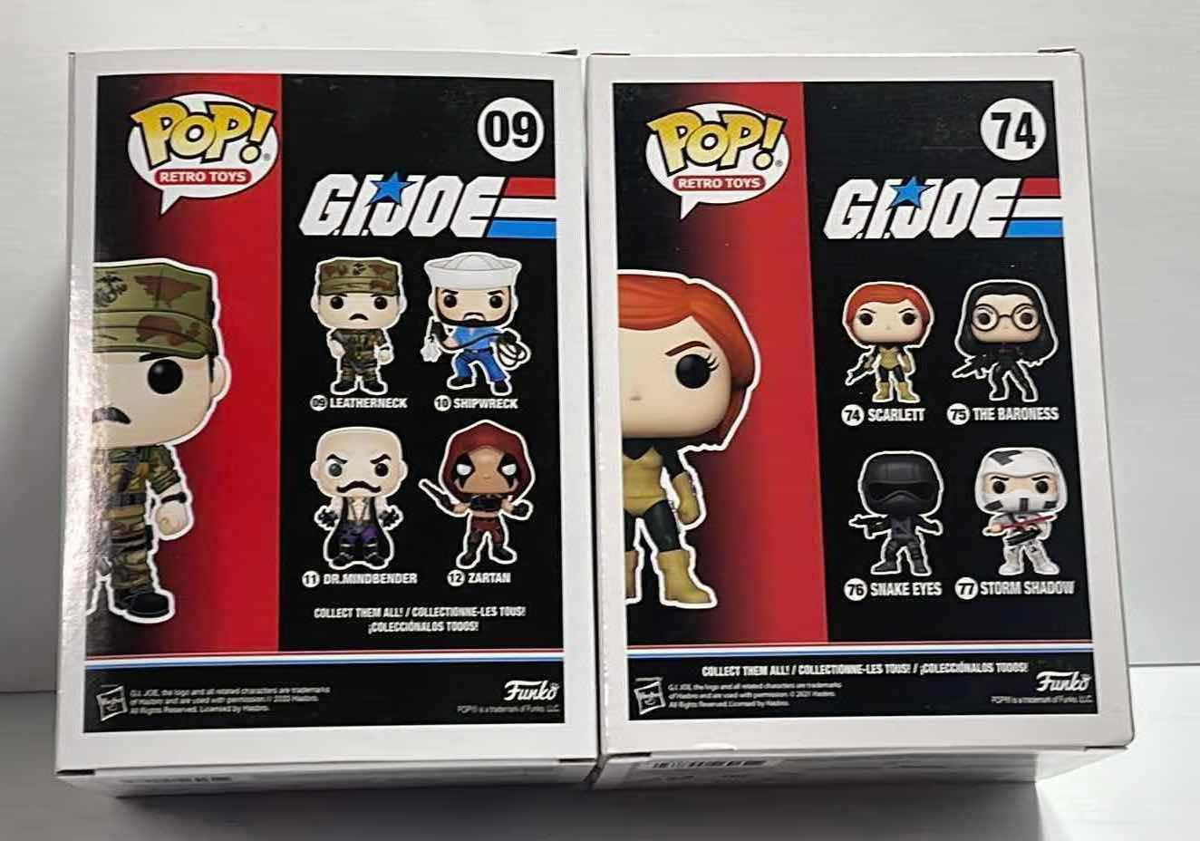 Photo 1 of NIB FUNKO POP RETRO TOYS SERIES GI.JOE "LEATHER NECK & SCARLETT" - RETAIL PRICE $28.00