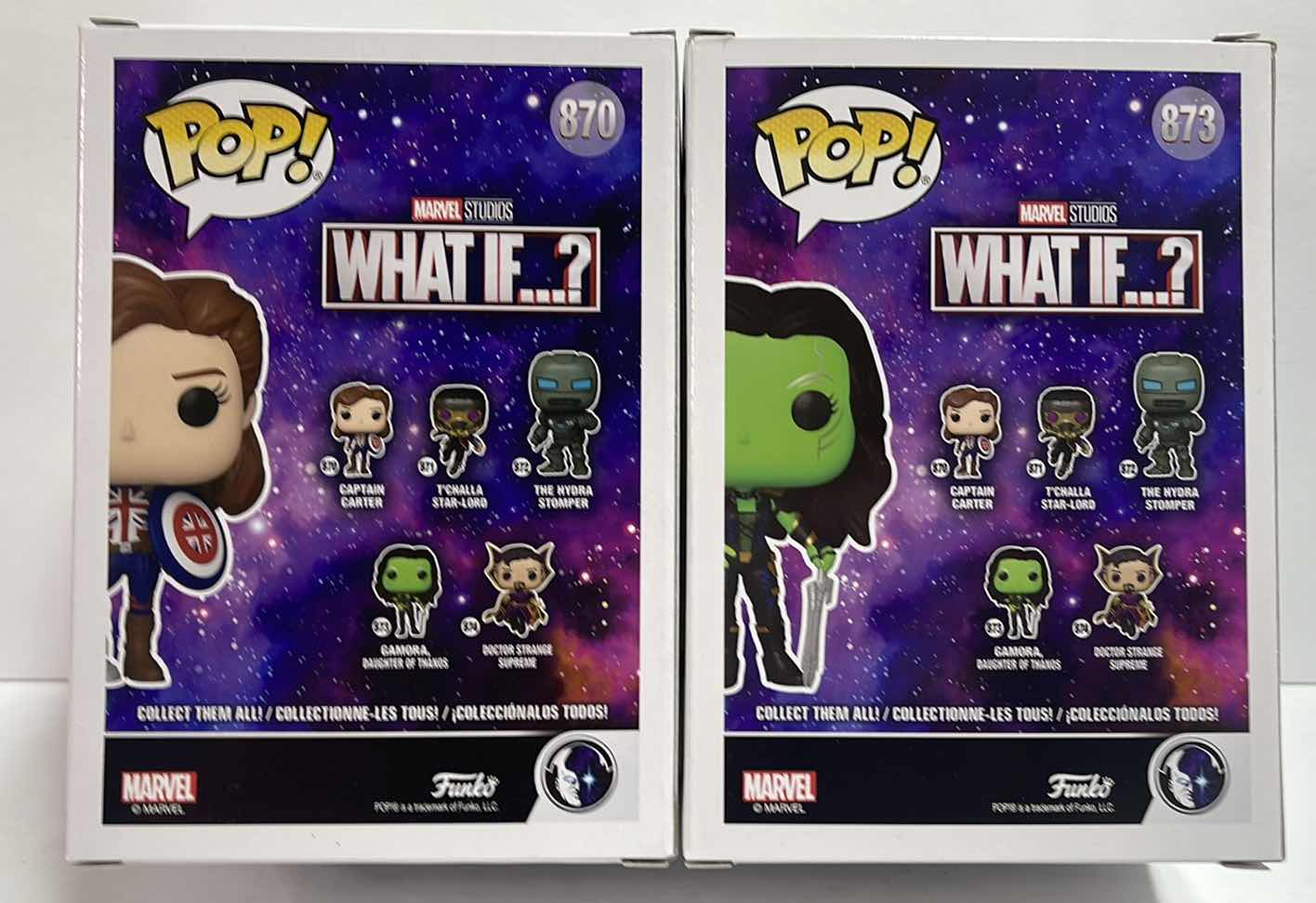 Photo 1 of NIB FUNKO POP WHAT IF ?
SERIES "GAMORA & CAPTAIN CARTER”- TOTAL RETAIL PRICE $27.00