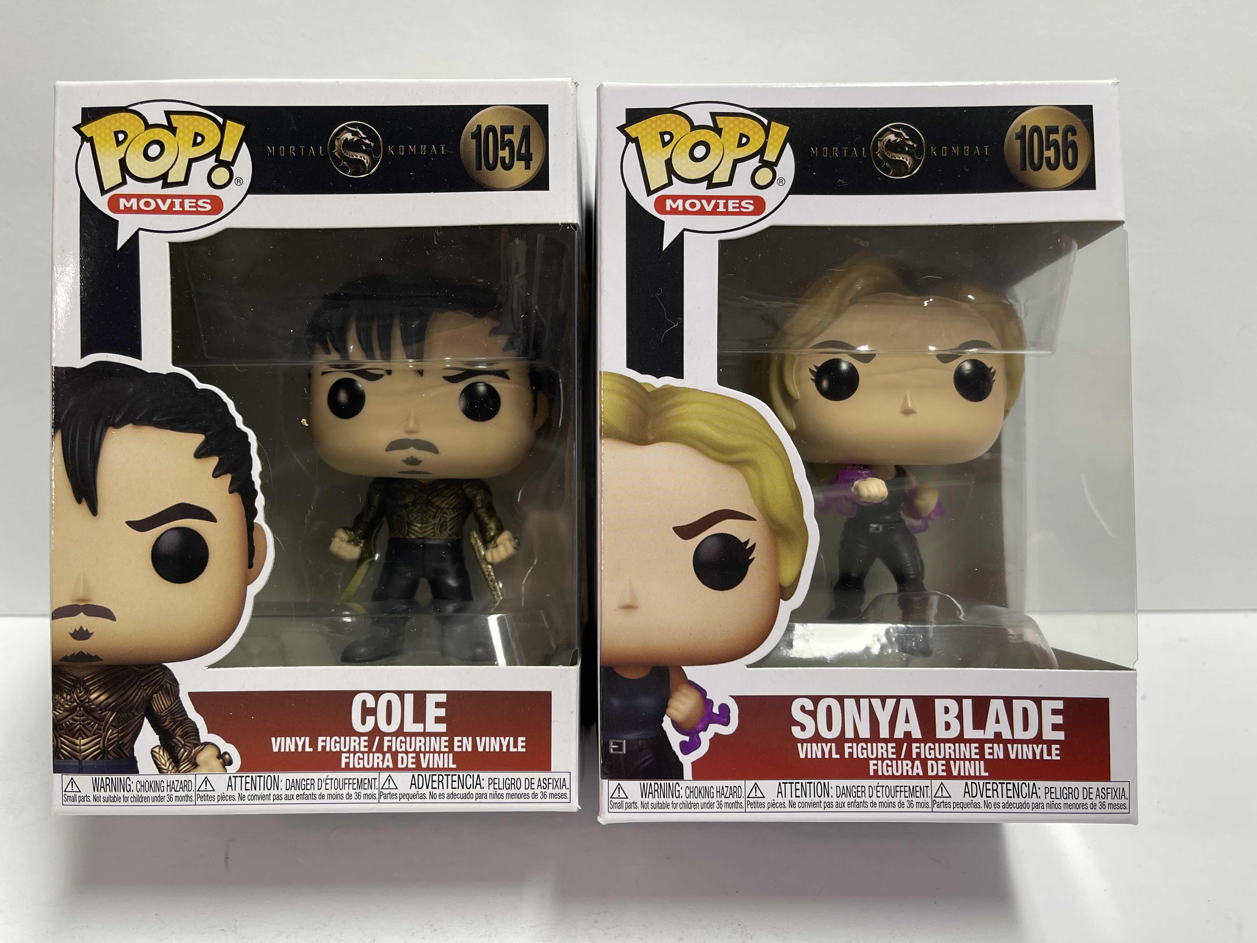 Photo 1 of NIB FUNKO POP MOVIES SERIES MORTAL KOMBAT “COLE & SONYA BLADE” - TOTAL RETAIL PRICE $25.99