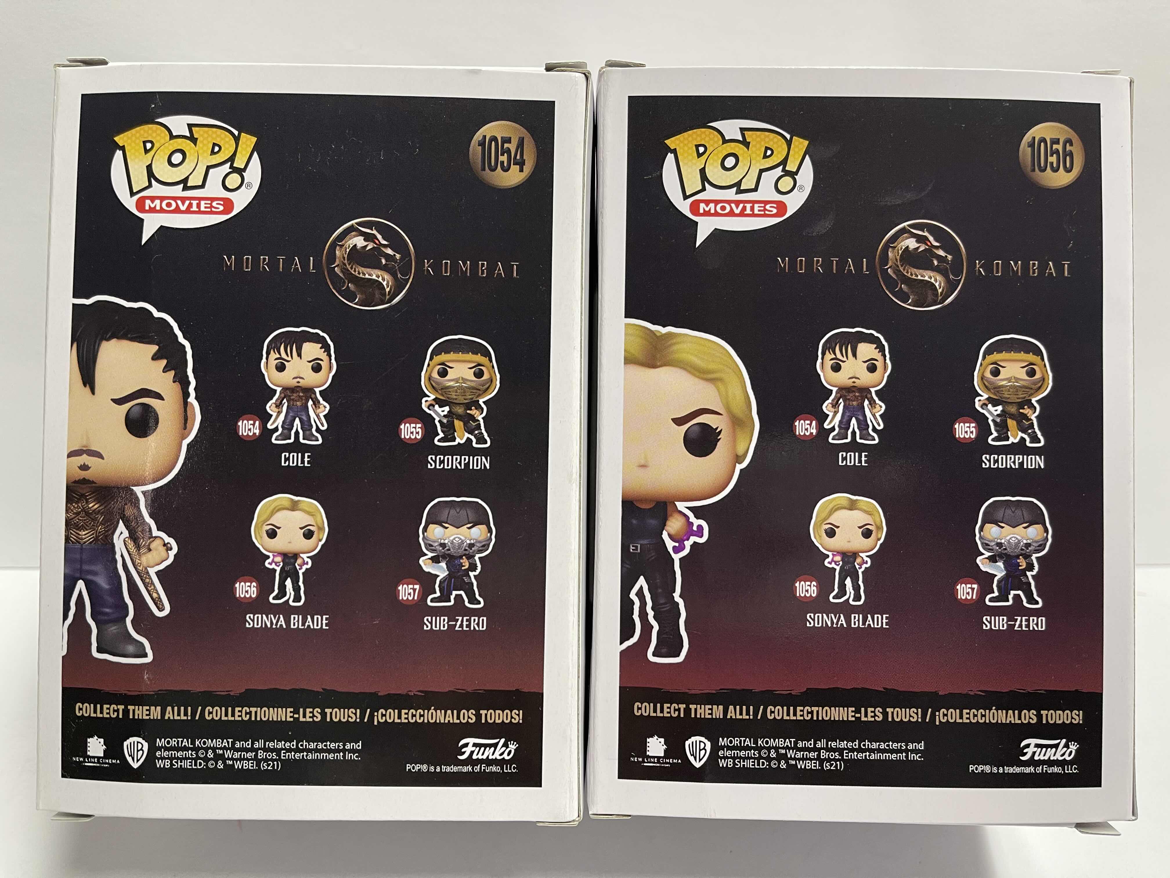 Photo 1 of NIB FUNKO POP MOVIES SERIES MORTAL KOMBAT “COLE & SONYA BLADE” - TOTAL RETAIL PRICE $25.99