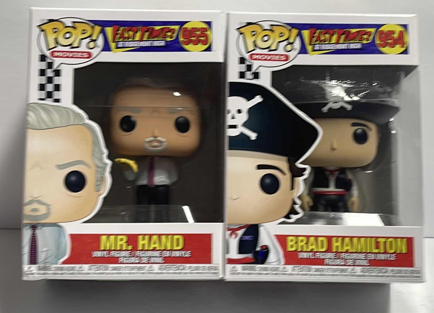 Photo 1 of NIB FUNKO MOVIE SERIES FAST TIMES AT RIDGEMONT HIGH “ MR.HAND & BRAD HAMILTON” - TOTAL RETAIL PRICE $ 23.00