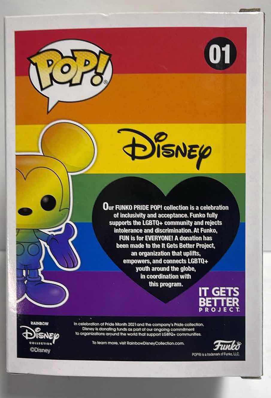 Photo 1 of NIB FUNKO POP LGBTQ+ DISNEY “MICKEY MOUSE” - RETAIL PRICE $15.00