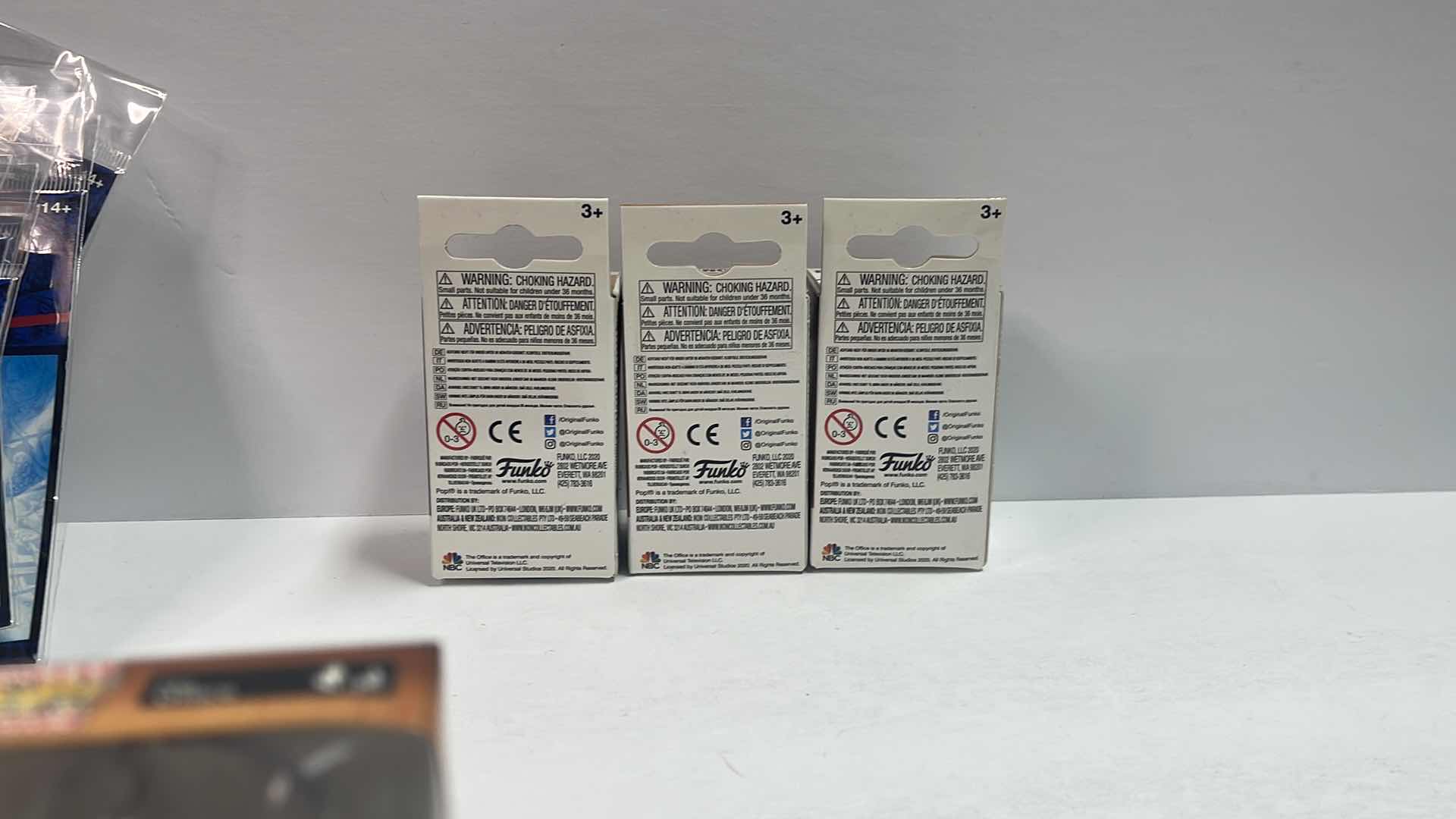 Photo 1 of NEW 3 POCKET POP KEYCHAINS “THE OFFICE “ - DARRYL PHILBIN , PRISON MIKE & DWIGHT SCHRUTE - TOTAL RETAIL PRICE $ 36.00