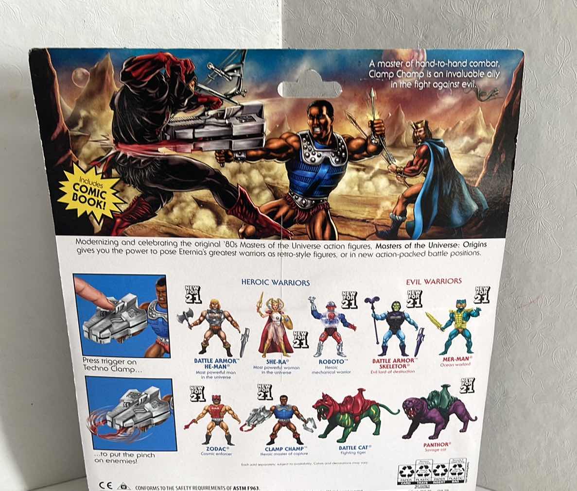 Photo 1 of NIB MASTERS OF THE UNIVERSE CLAMP CHAMP FIGURE SET MSRP $34.99