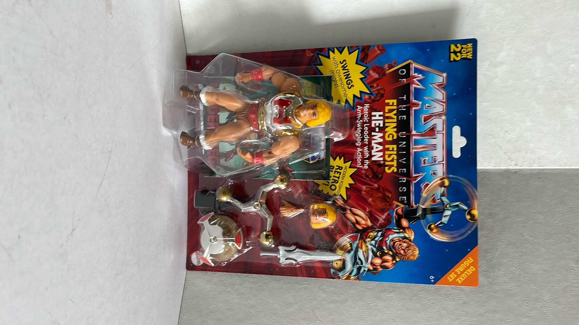 Photo 1 of NIB MASTERS OF THE UNIVERSE FLYING FISTS HE-MAN FIGURE SET MSRP $27.99