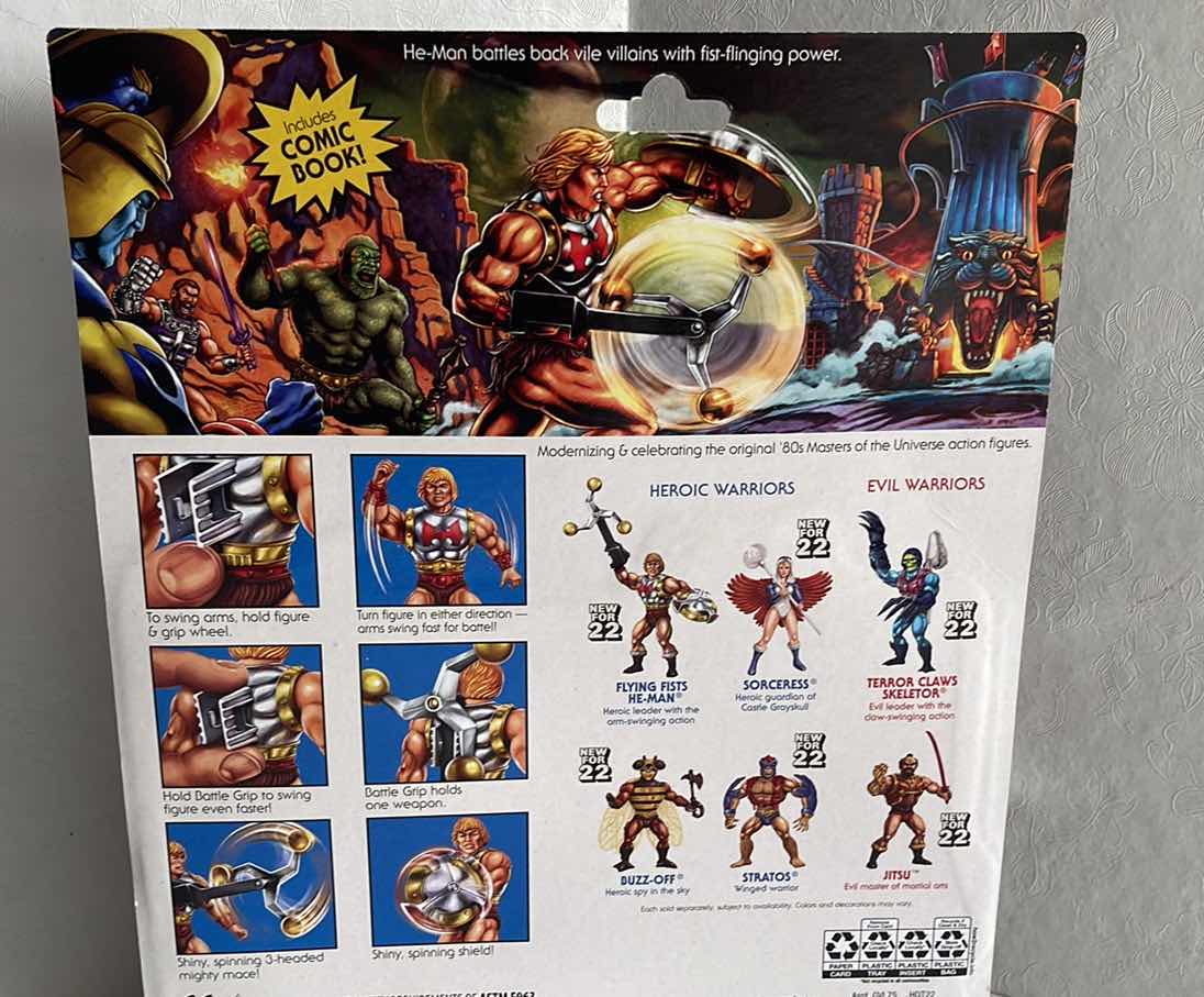 Photo 1 of NIB MASTERS OF THE UNIVERSE FLYING FISTS HE-MAN FIGURE SET MSRP $27.99