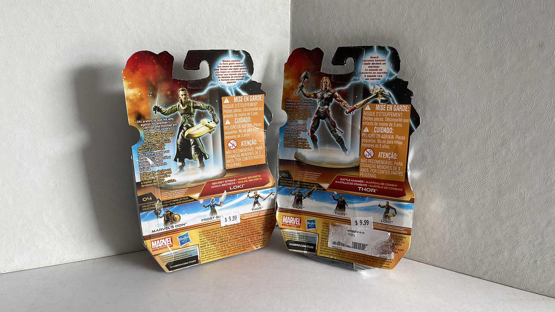 Photo 1 of NIB MARVEL STUDIOS THOR THE MIGHTY AVENGER LOKI & THOR MSRP $9.99 EACH