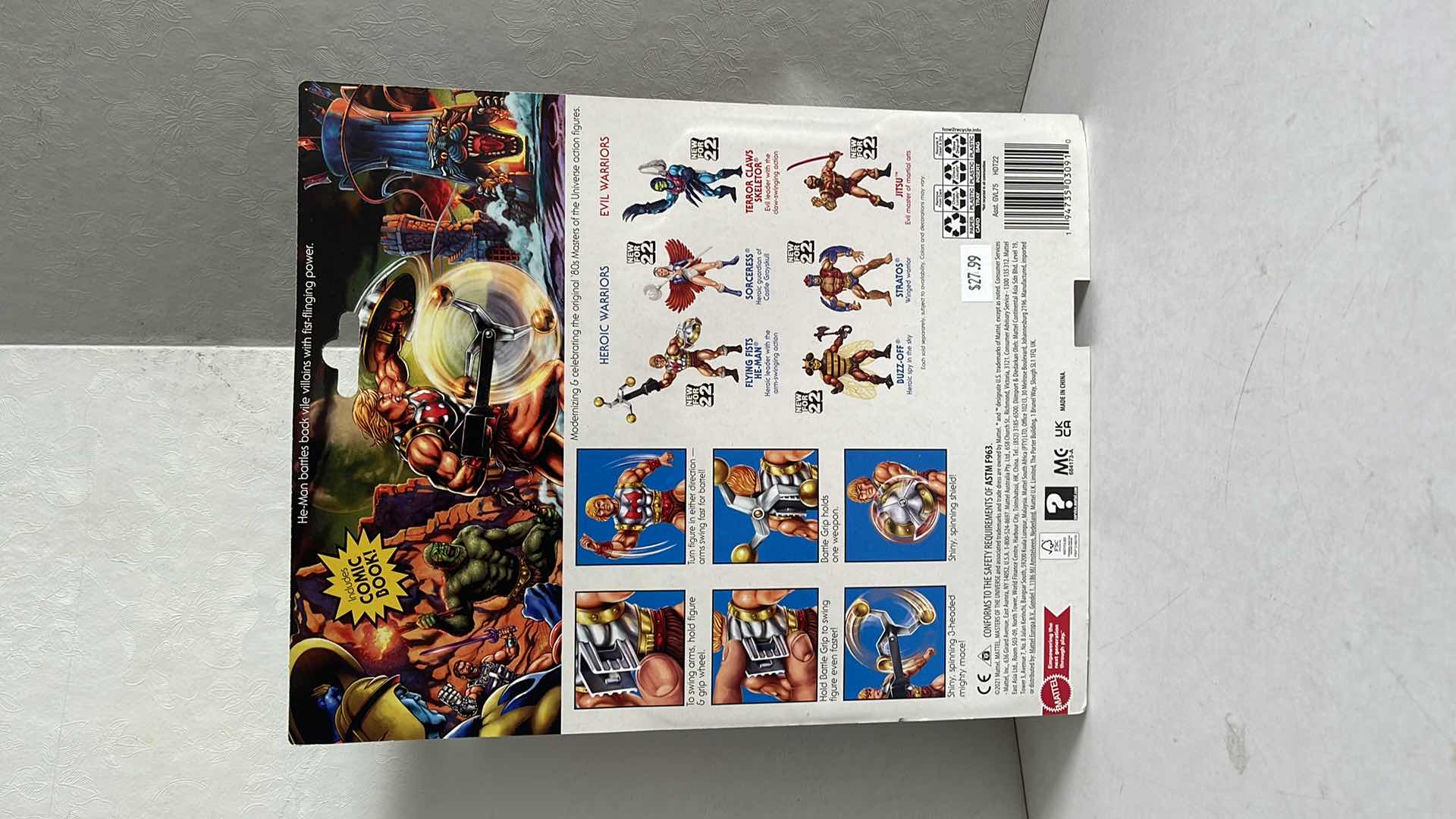 Photo 1 of NIB MASTERS OF THE UNIVERSE FLYING FISTS HE-MAN FIGURE SET MSRP $27.99