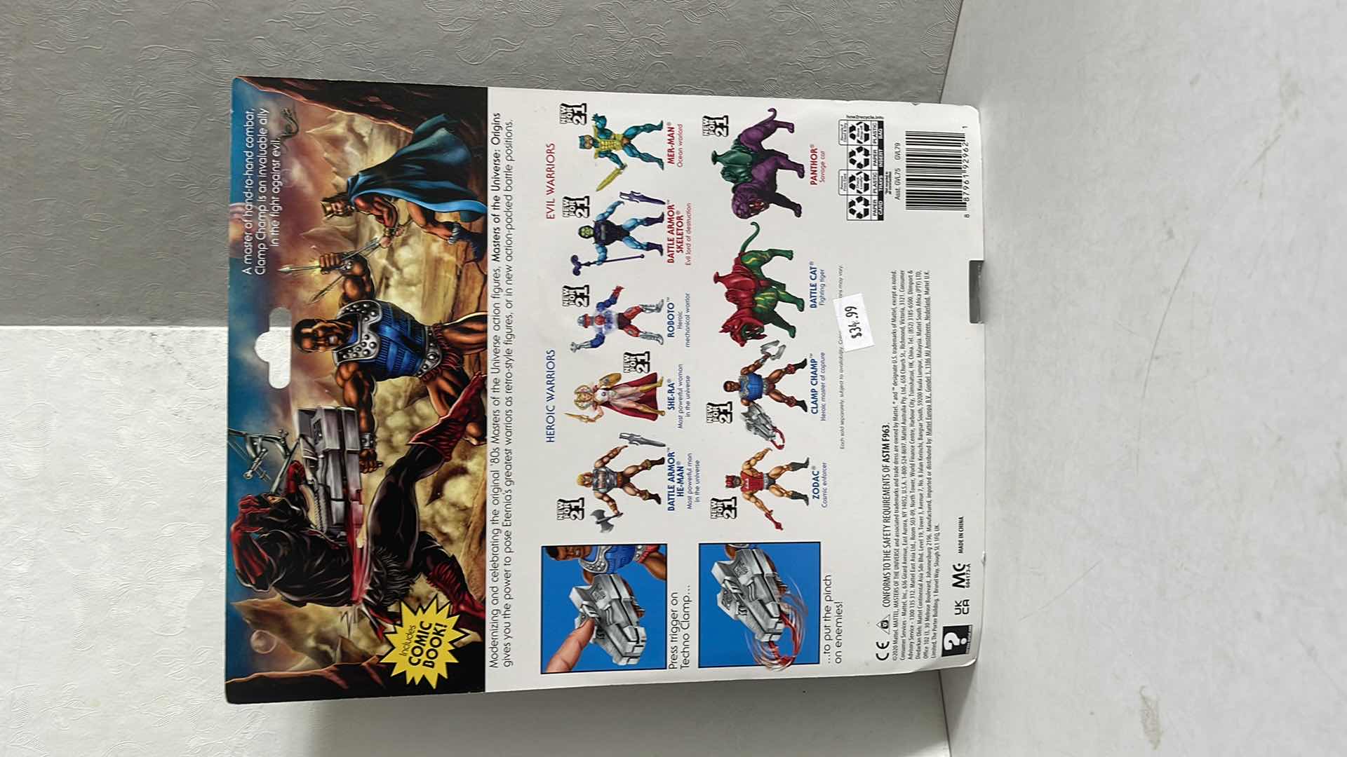 Photo 1 of NIB MASTERS OF THE UNIVERSE CLAMP CHAMP FIGURE SET MSRP $34.99