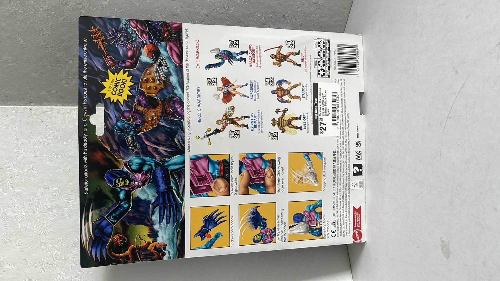 Photo 1 of NIB MASTERS OF THE UNIVERSE TERROR CLAWS SKELETOR FIGURE SET MSRP $27.99