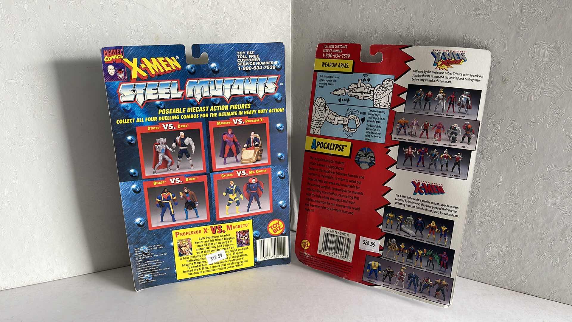 Photo 1 of MARVEL COMICS X-MEN APOCALPSE & STEEL MUTANTS PROFESSOR VS MAGNETO MSRP $19.99 EACH