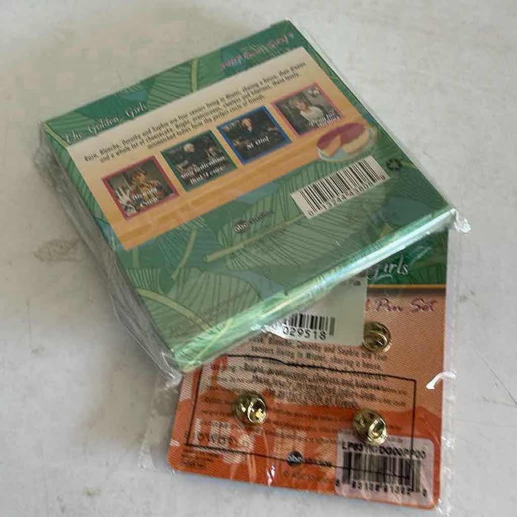 Photo 1 of GOLDEN GIRLS COASTER SET AND COLLECTABLE PIN SET
