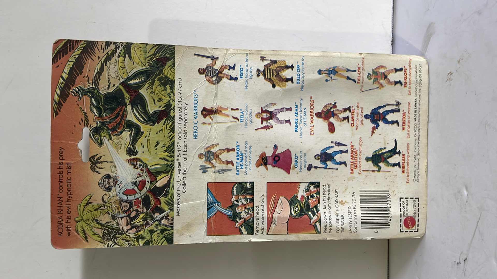 Photo 1 of NIB 1983 MASTERS OF THE UNIVERSE KOBRA KHAN EVIL MASTER OF SNAKES MSRP $200