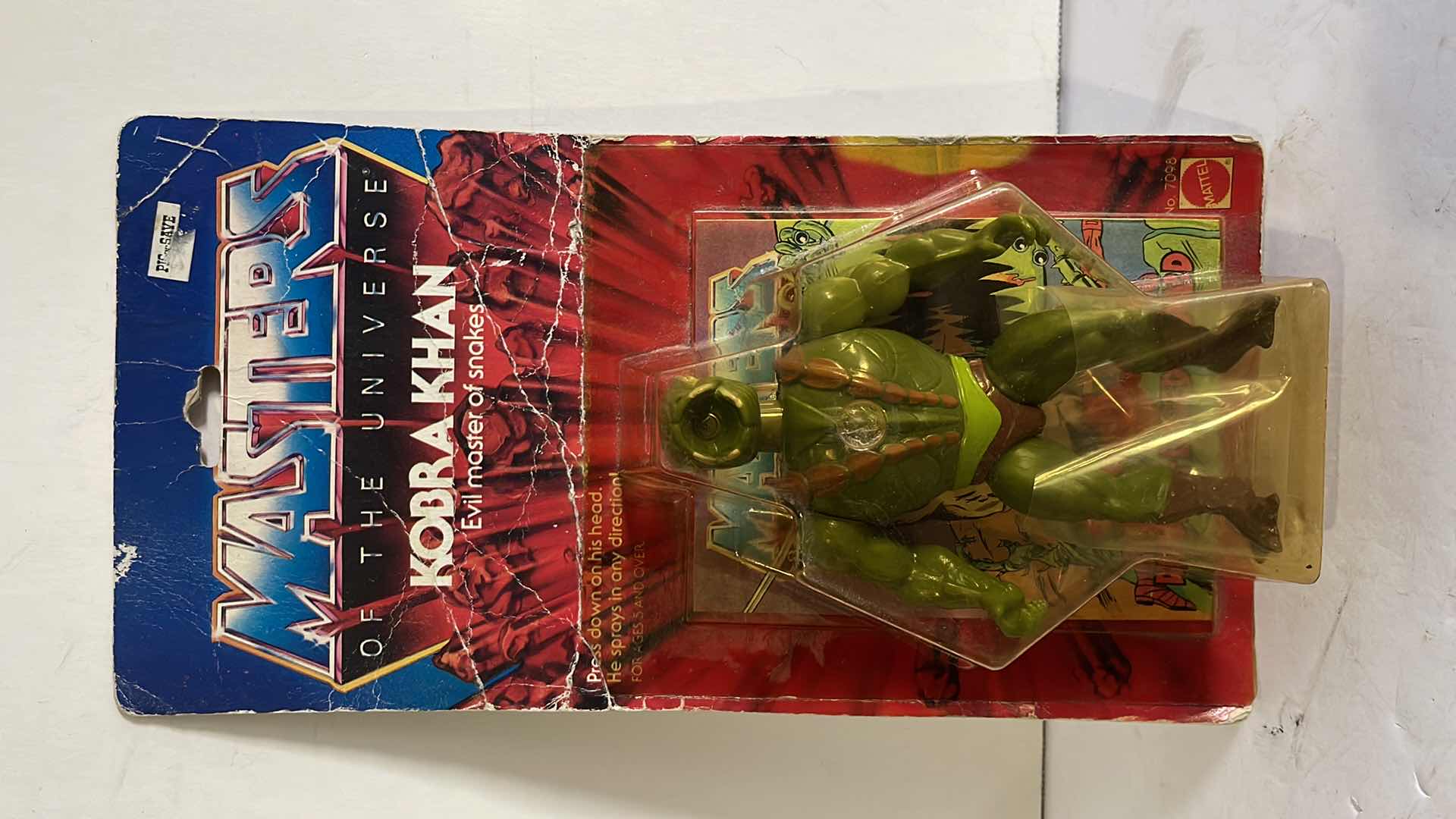 Photo 1 of NIB 1983 MASTERS OF THE UNIVERSE KOBRA KHAN EVIL MASTER OF SNAKES MSRP $200