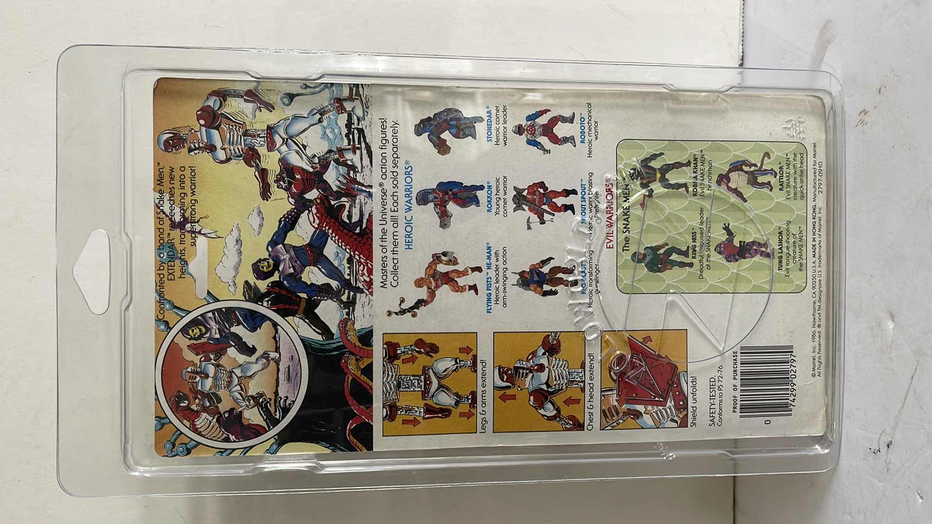 Photo 1 of NIB 1986 MASTERS OF THE UNIVERSE EXTENDAR HEROIC MASTER OF EXTENSION MSRP $350