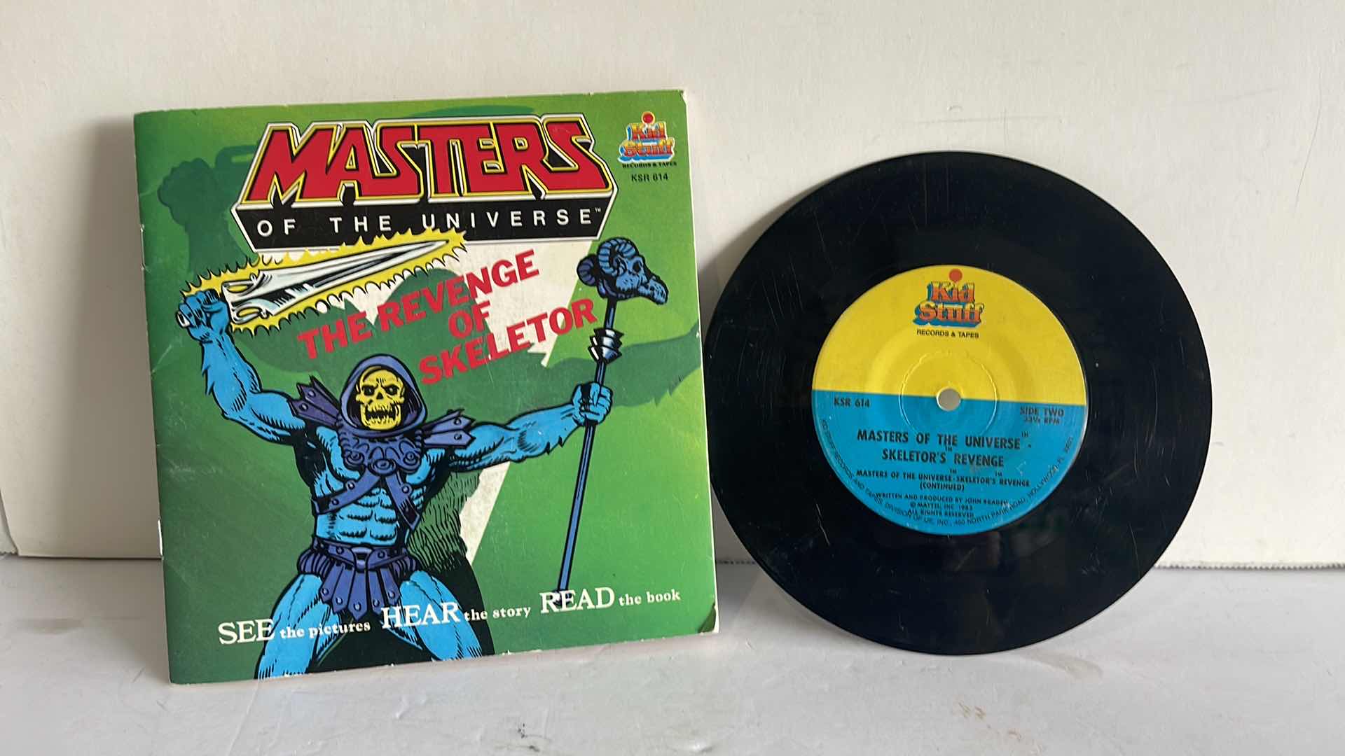 View 1 of NIB 1983 MASTERS OF THE UNIVERSE THE REVENGE OF SKELETOR RECORD & BOOK MSRP $18