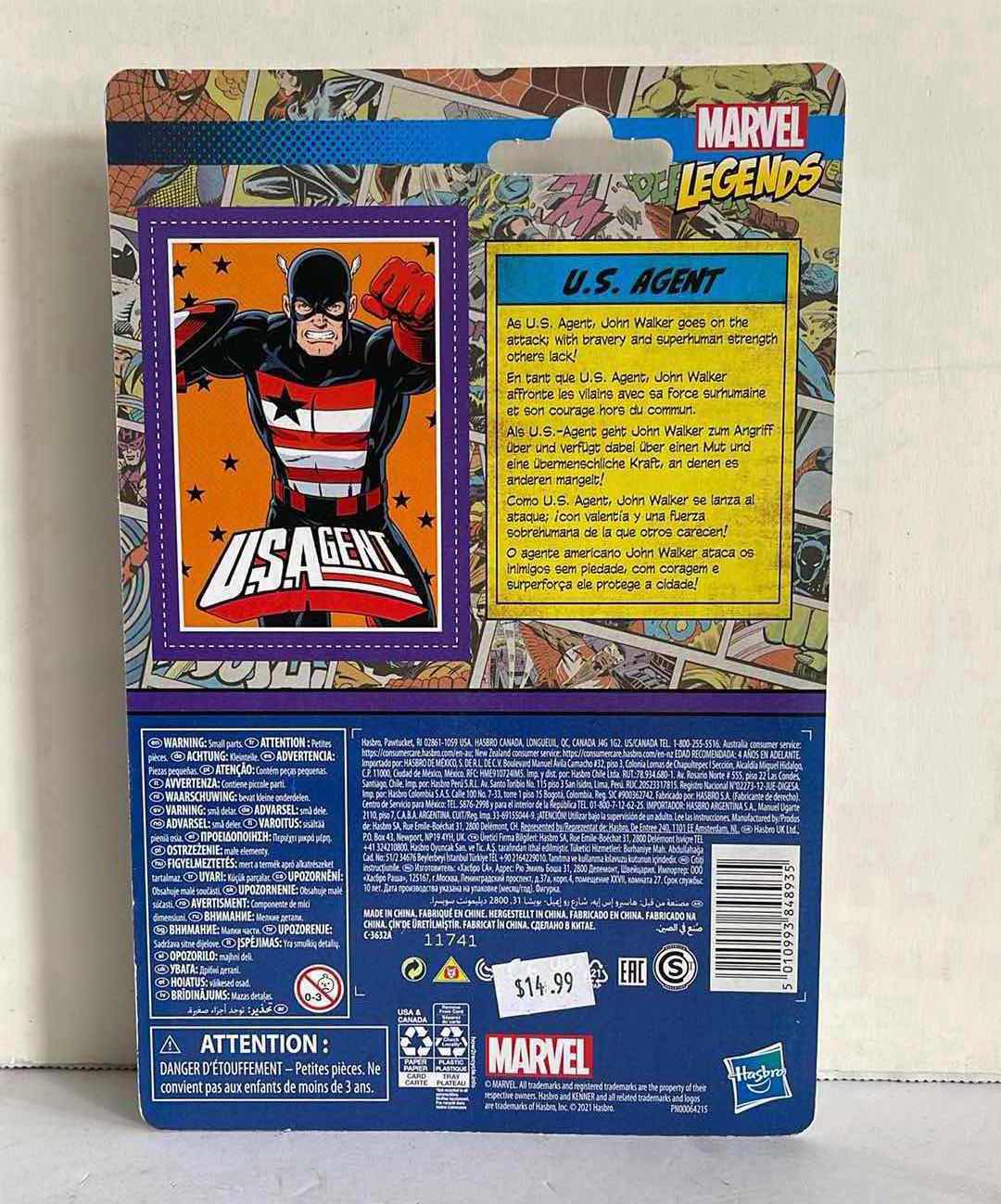 Photo 1 of NIB 2021 MARVEL LEGENDS U.S.AGENT MSRP $20