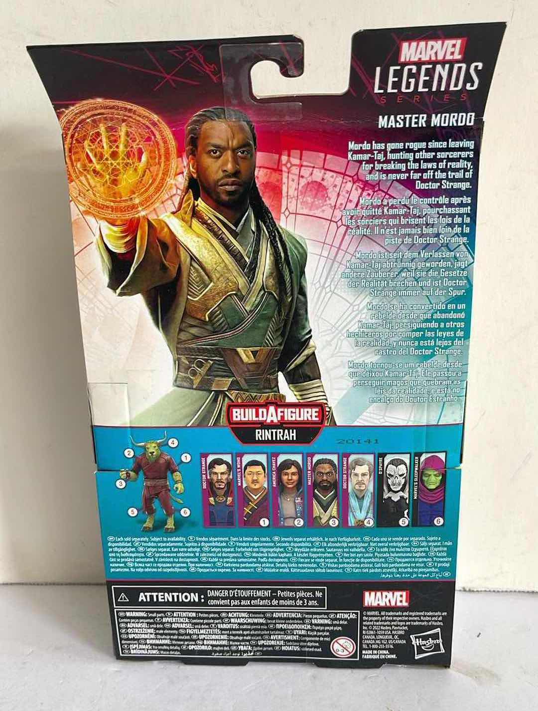 Photo 1 of NIB MARVEL LEGENDS SERIES DOCTOR STRANGE MULTIVERSE OF MADNESS MASTER MORDO MSRP $19.99