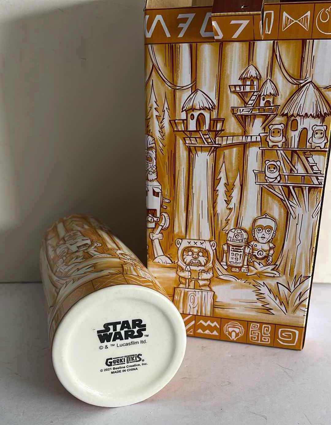 Photo 1 of NEW GEEKI TIKIS STAR WARS ENDOR 24 OZ. SCENIC CERAMIC MUG
