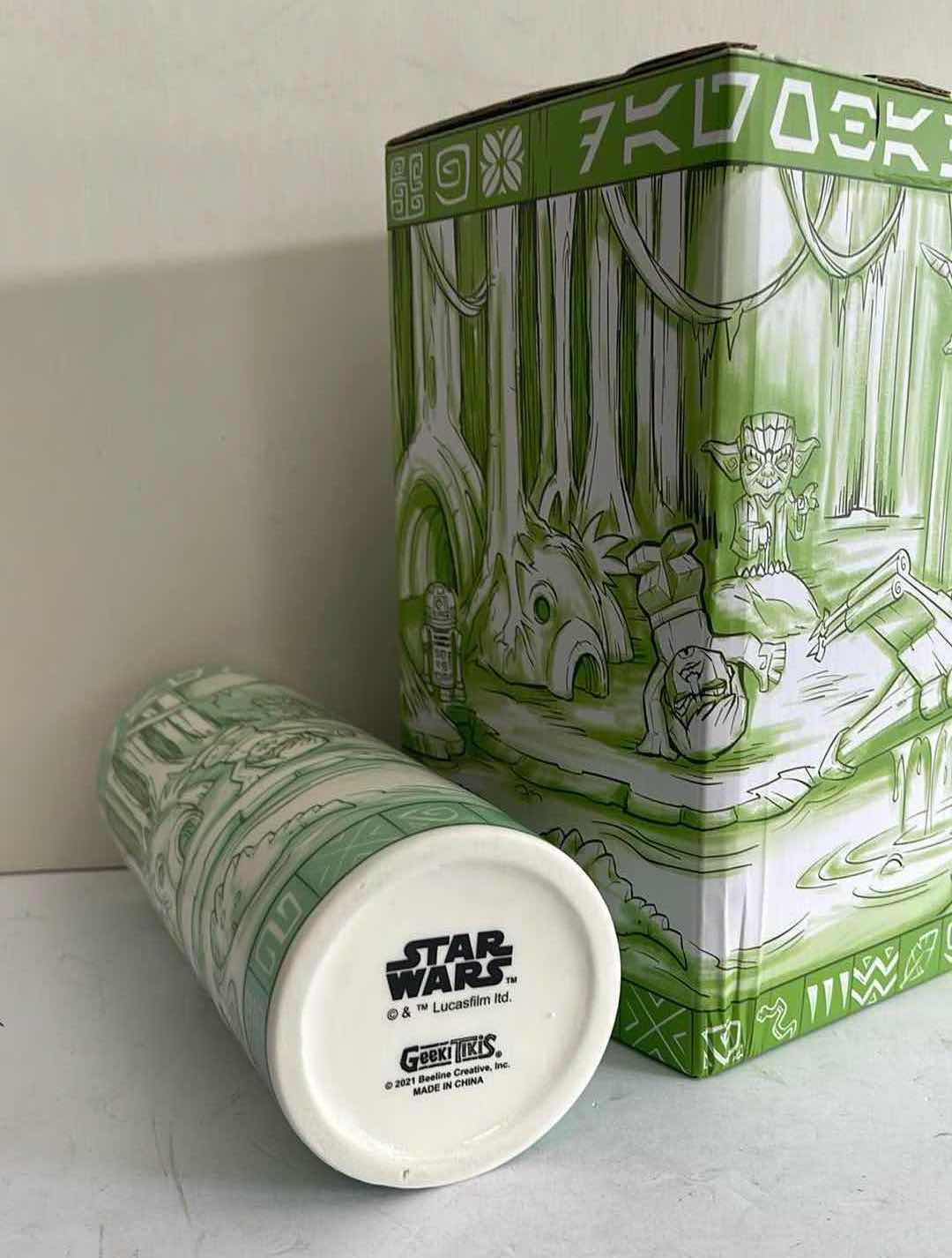 Photo 1 of NIB STAR WARS DAGOBAH 24 OZ. SCENIC GEEKI TIKIS CERAMIC MUG MSTP $39.99