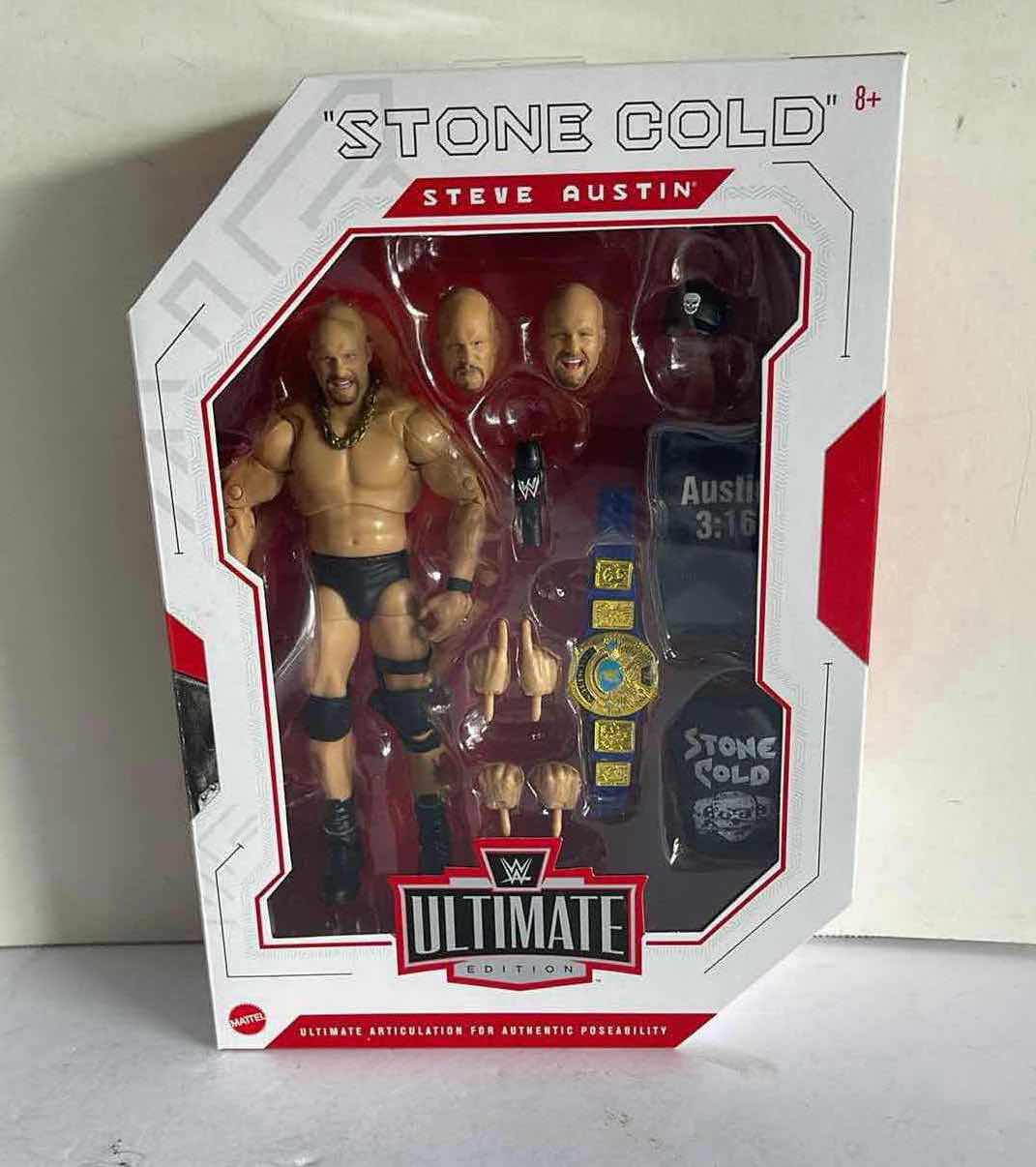 Photo 1 of NIB MATTEL WWE ULTIMATE EDITION STONE COLD STEVE AUSTIN MSRP $44.99
