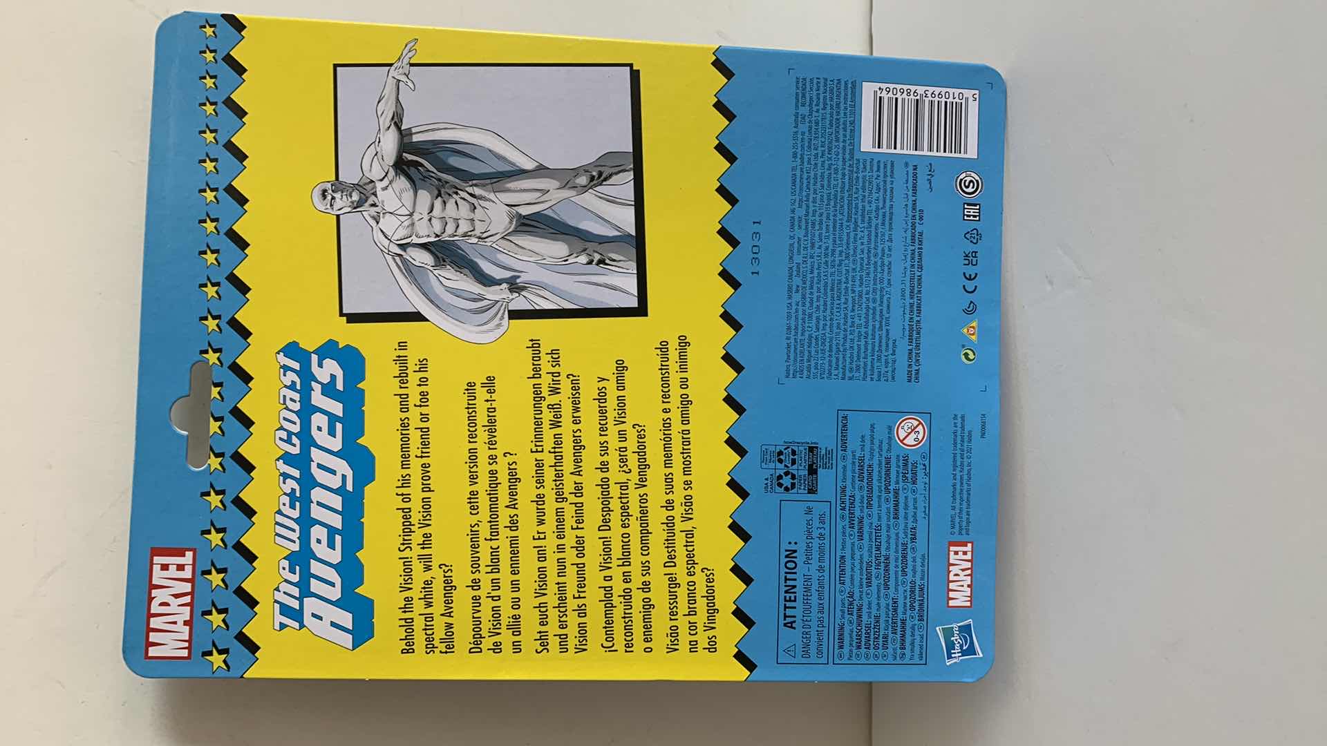 Photo 1 of HASBRO MARVEL WEST COAST AVENGERS VISION NIB $30