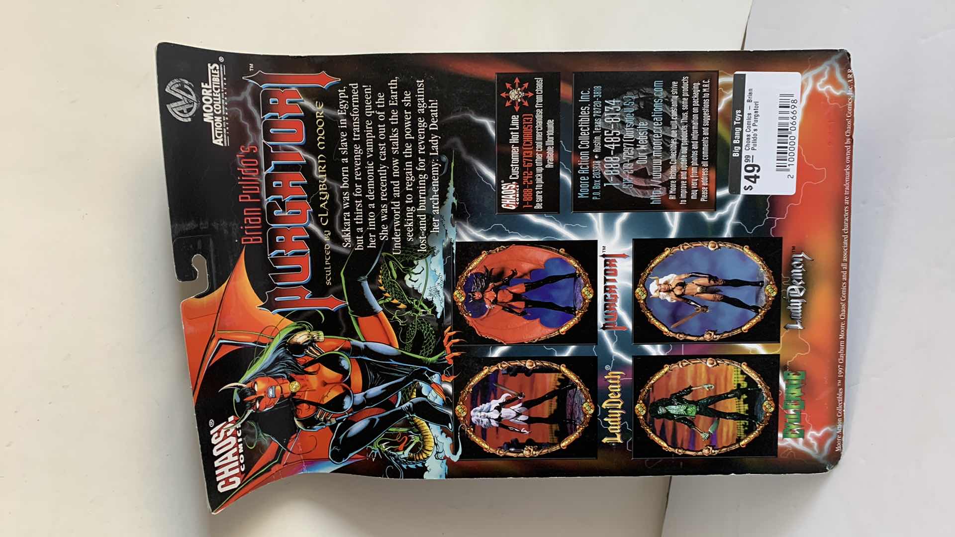Photo 1 of BRIAN PULIDO’S PURGATORY ACTION FIGURE NIB $20