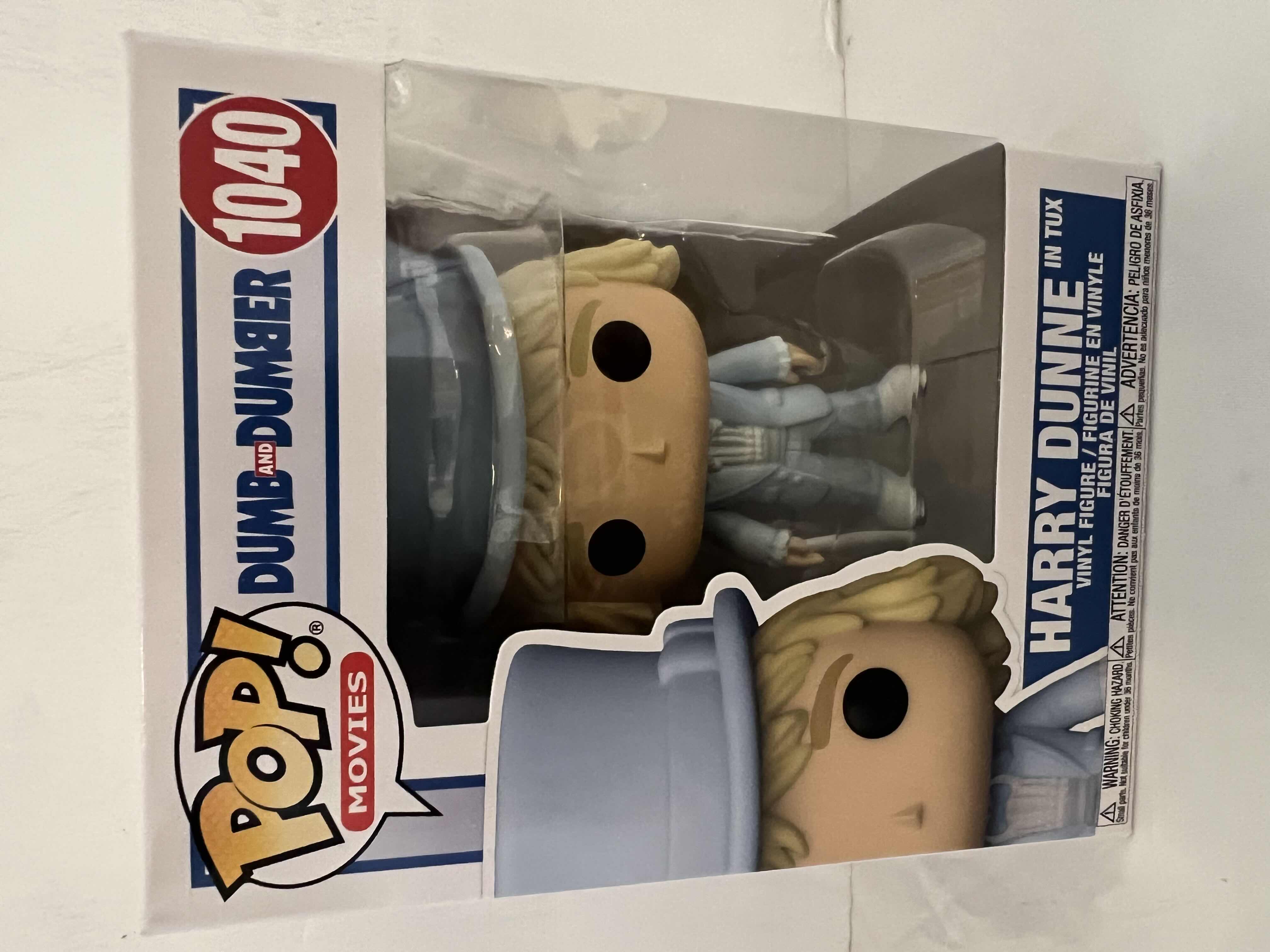 View 1 of NEW FUNKO POP! MOVIES DUMB AND DUMBER #1040 “HARRY DÜNNE IN TUX” VINYL FIGURE 