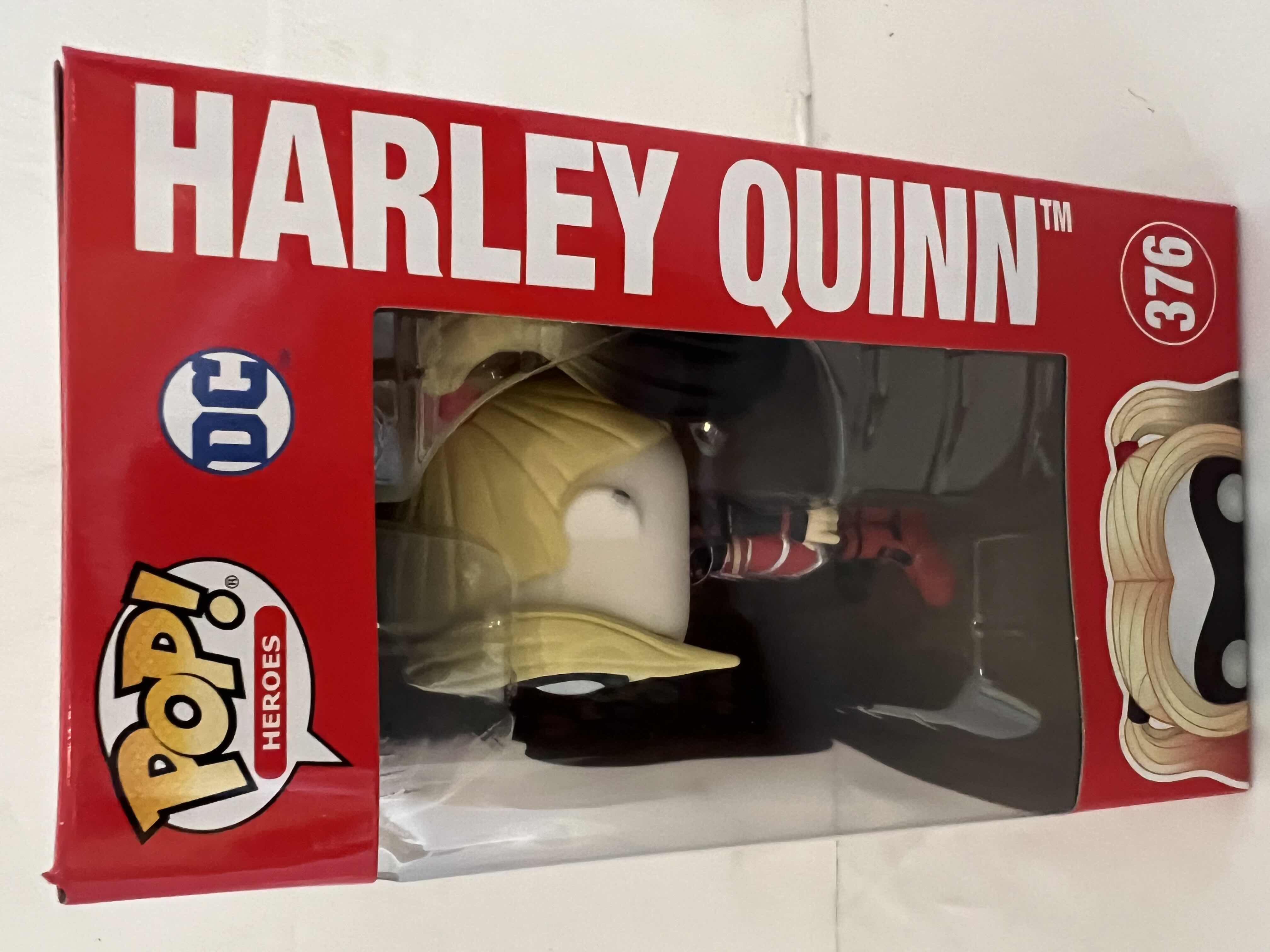 Photo 1 of NEW FUNKO POP! HEROES DC #376  “HARLEY QUINN” VINYL FIGURE