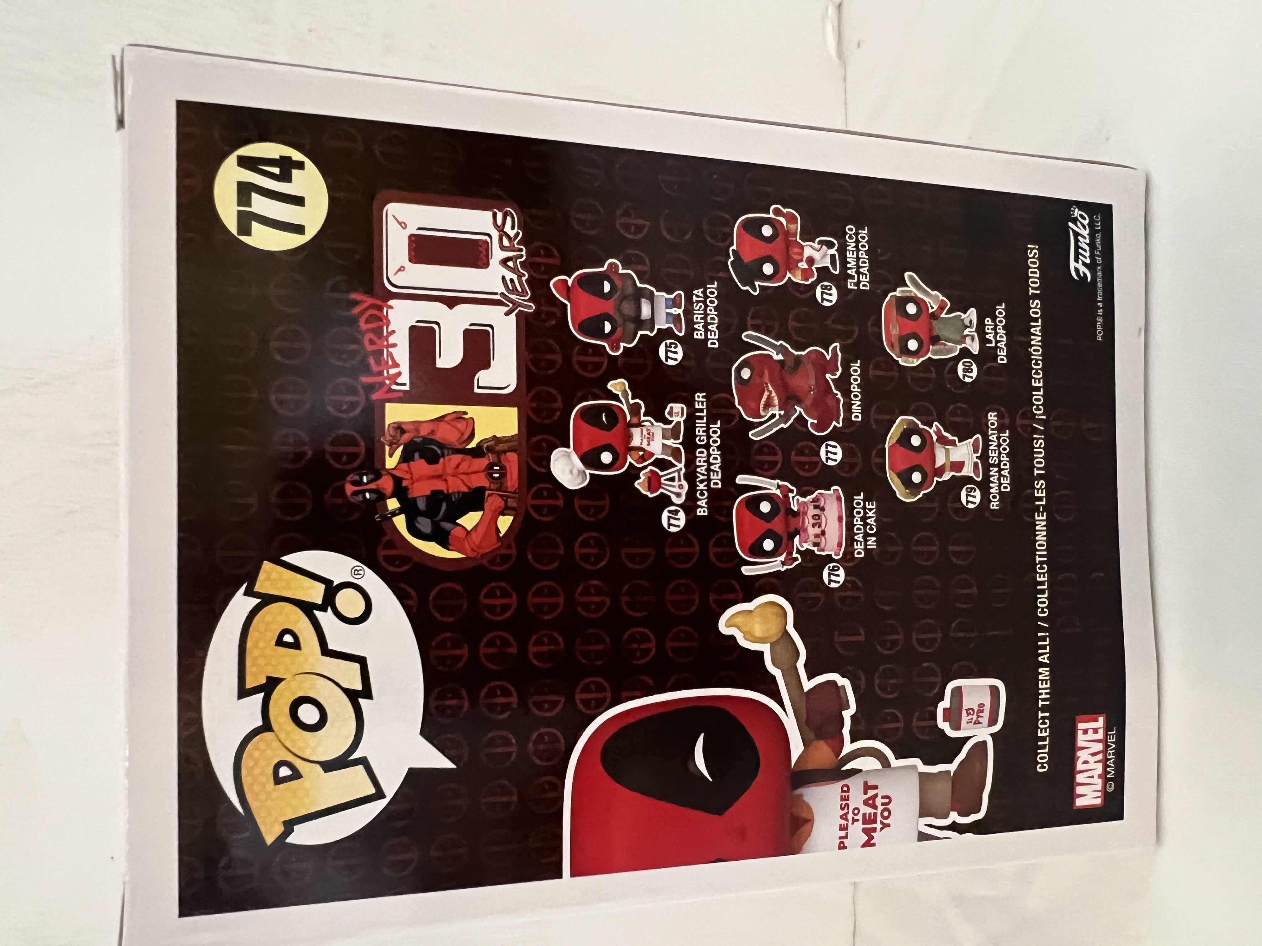 Photo 1 of NEW FUNKO POP! DEADPOOL #774 “BACKYARD GRILLER” BOBBLEHEAD FIGURE