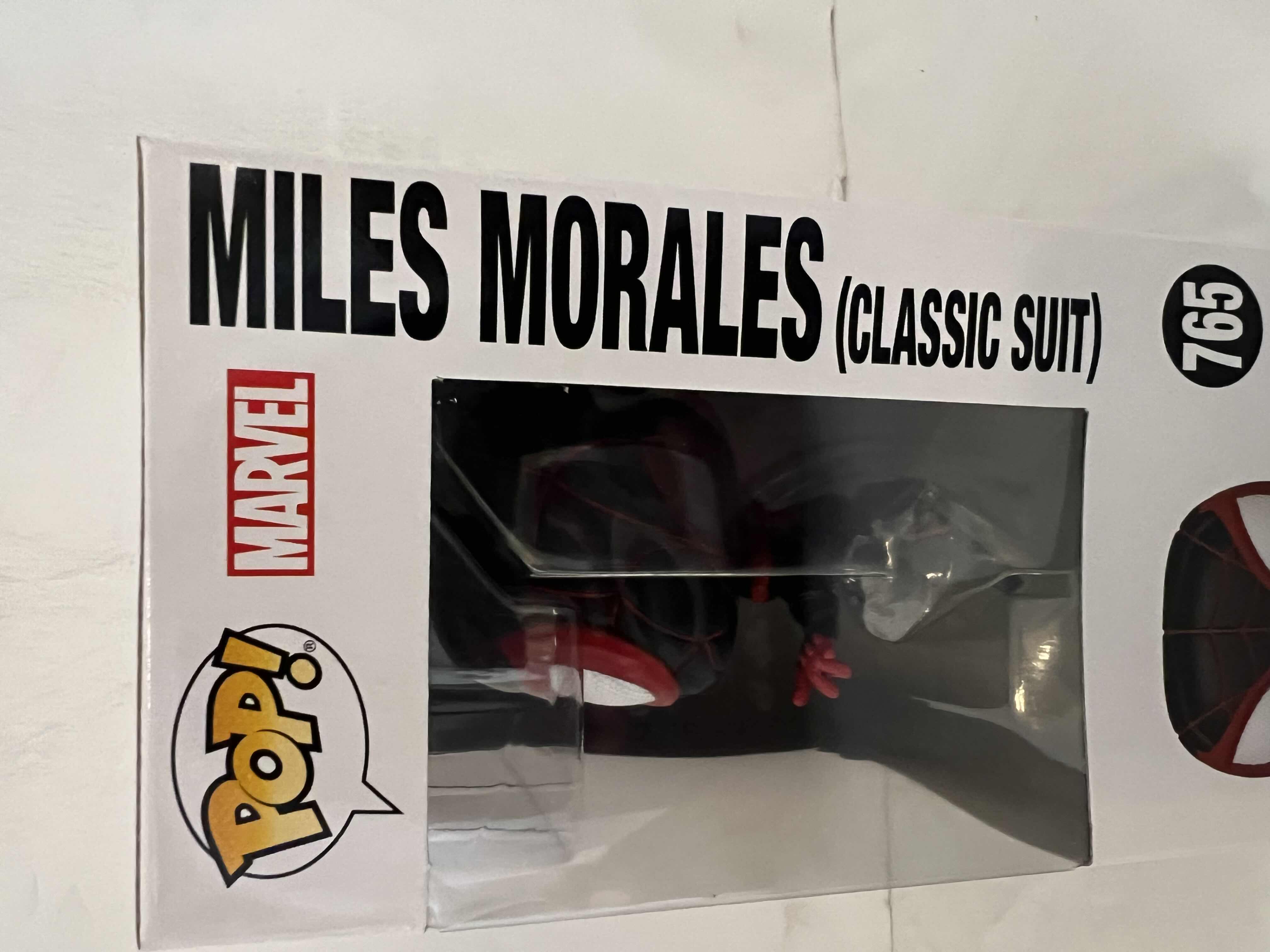 Photo 1 of NEW FUNKO POP! MARVEL SPIDER-MAN MILES MORALES VINYL BOBBLE-HEAD FIGURE, #765 “MILES MORALES (CLASSIC SUIT)”