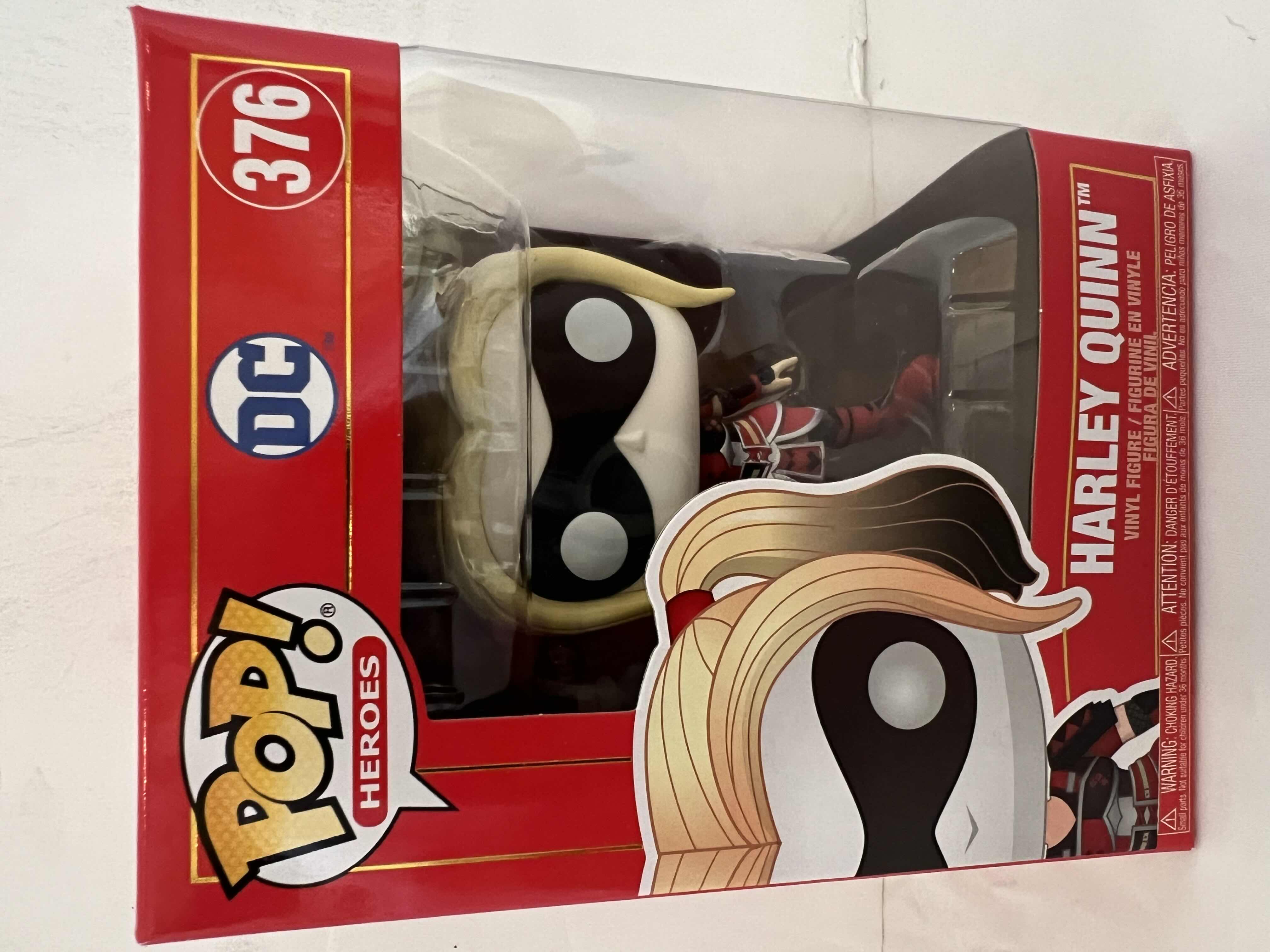 View 1 of NEW FUNKO POP! HEROES DC  #376 “HARLEY QUINN” VINYL FIGURE 