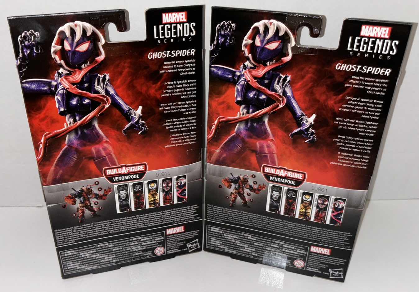 Photo 1 of NEW 2-PACK HASBRO LEGENDS SERIES MARVEL SPIDER-MAN MAXIMUM VENOM ACTION FIGURE, “GHOST-SPIDER”