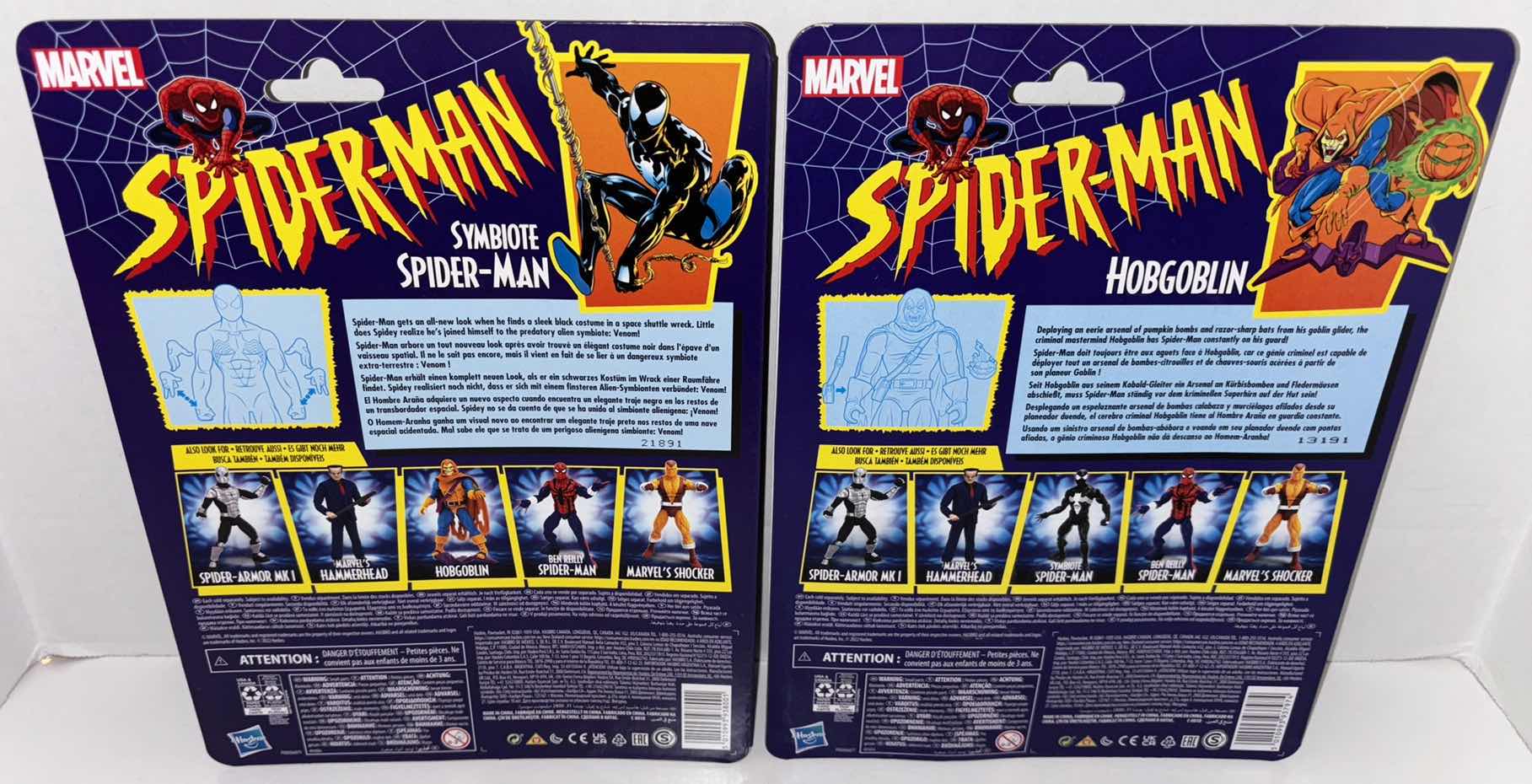 Photo 1 of NEW 2-PACK HASBRO MARVEL COMICS SPIDER-MAN ACTION FIGURES, “SYMBIOTE SPIDER-MAN” & “HOBGOBLIN”