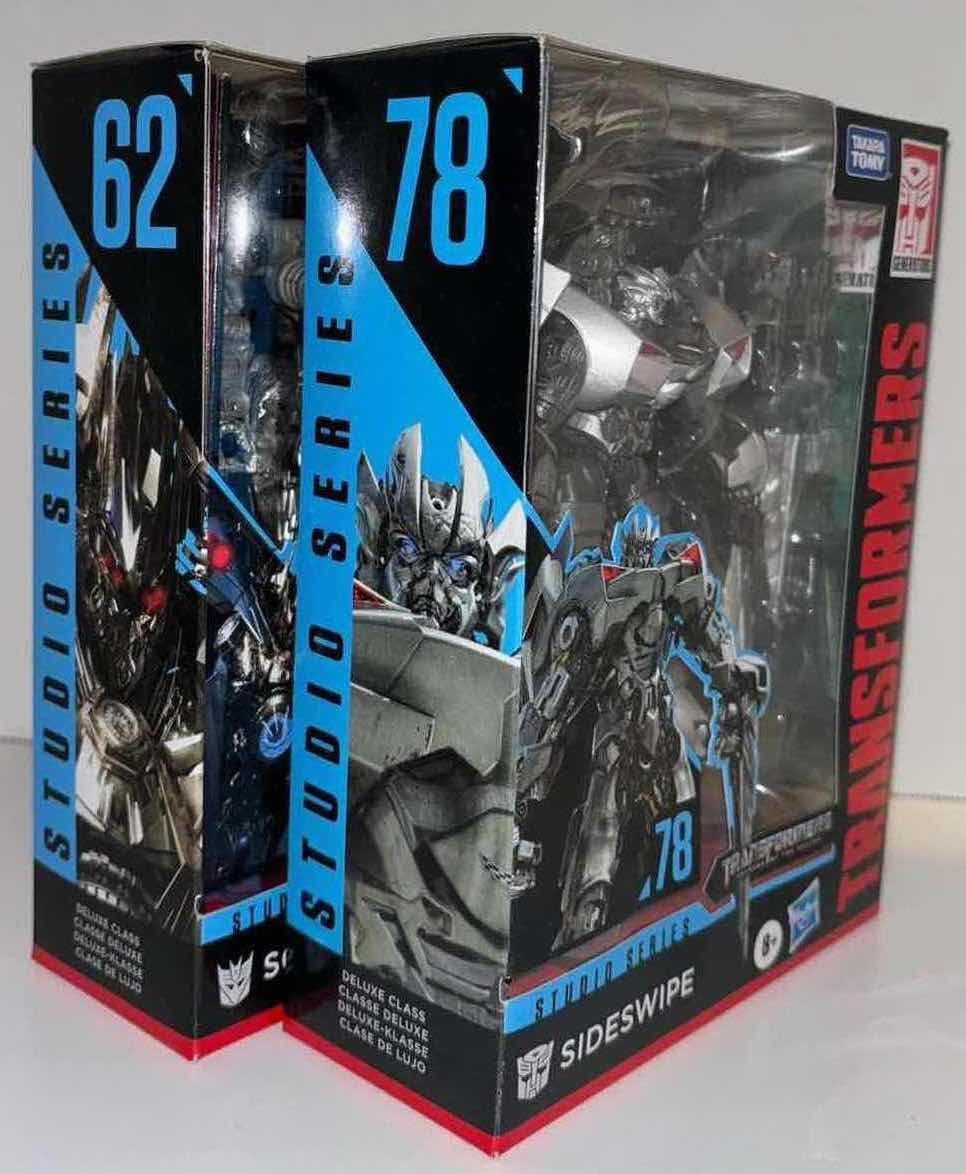 Photo 1 of NEW 2-PACK HASBRO TAKARA TOMY TRANSFORMERS DELUXE CLASS STUDIO SERIES REVENGE OF THE FALLEN #62 “SOUNDWAVE” & #78 “SIDESWIPE” ACTION FIGURE & ACCESSORIES