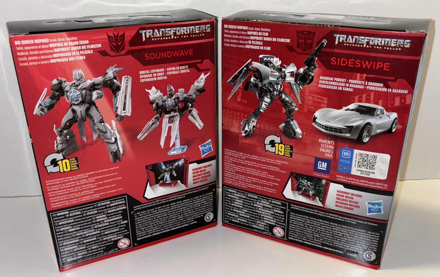 Photo 1 of NEW 2-PACK HASBRO TAKARA TOMY TRANSFORMERS DELUXE CLASS STUDIO SERIES REVENGE OF THE FALLEN #62 “SOUNDWAVE” & #78 “SIDESWIPE” ACTION FIGURE & ACCESSORIES